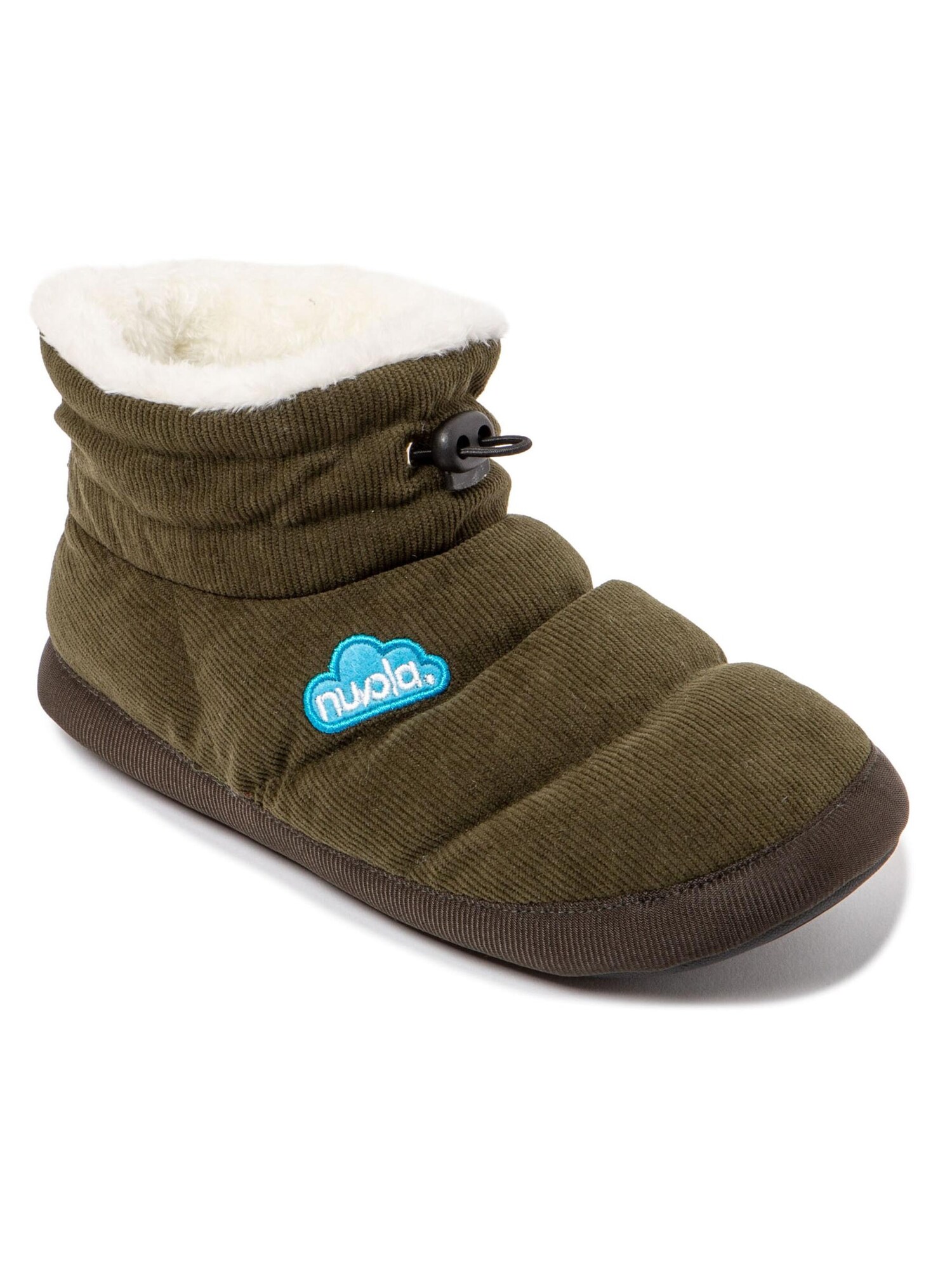 Nuvola. Zapatillas de casa 'Home Cordy'  verde oscuro