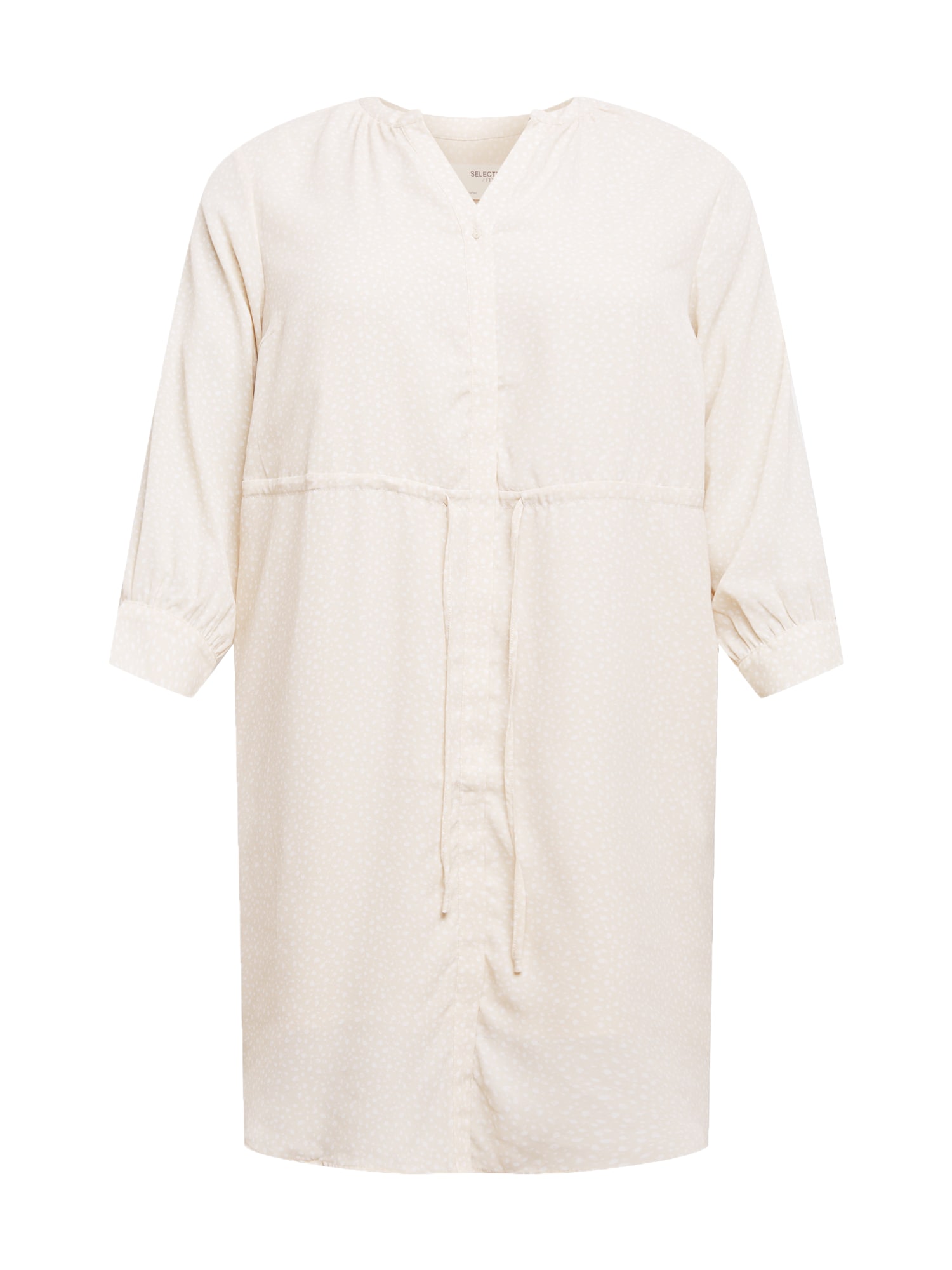 Selected Femme Curve Palaidinės tipo suknelė 'Kamina' kremo / balta
