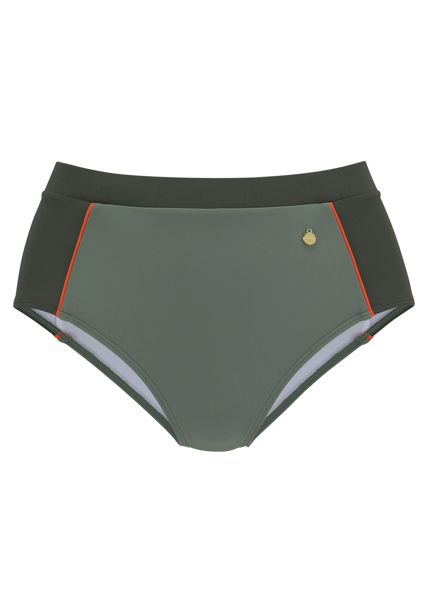 LASCANA Bikini nadrágok 'Yuna'  khaki / olíva / narancs akciós termékkép 1