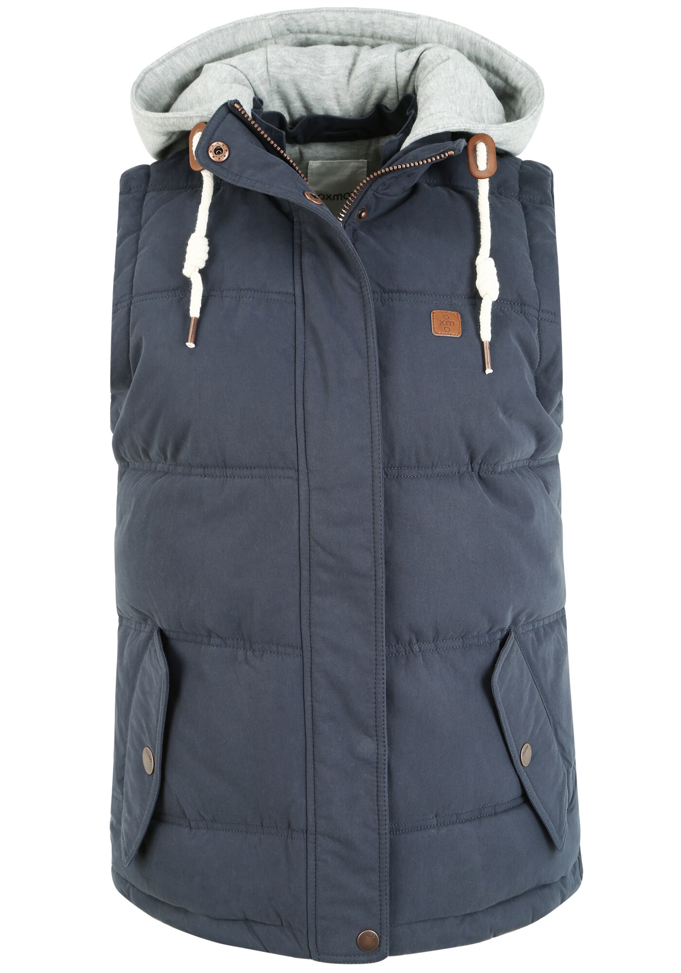 Oxmo Chaleco 'Lewonda'  azul noche / gris / blanco