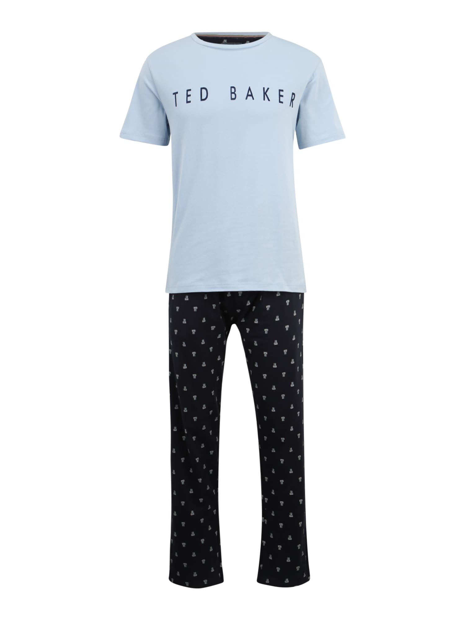 Ted Baker Dlhé pyžamo  svetlomodrá / tmavomodrá / biela