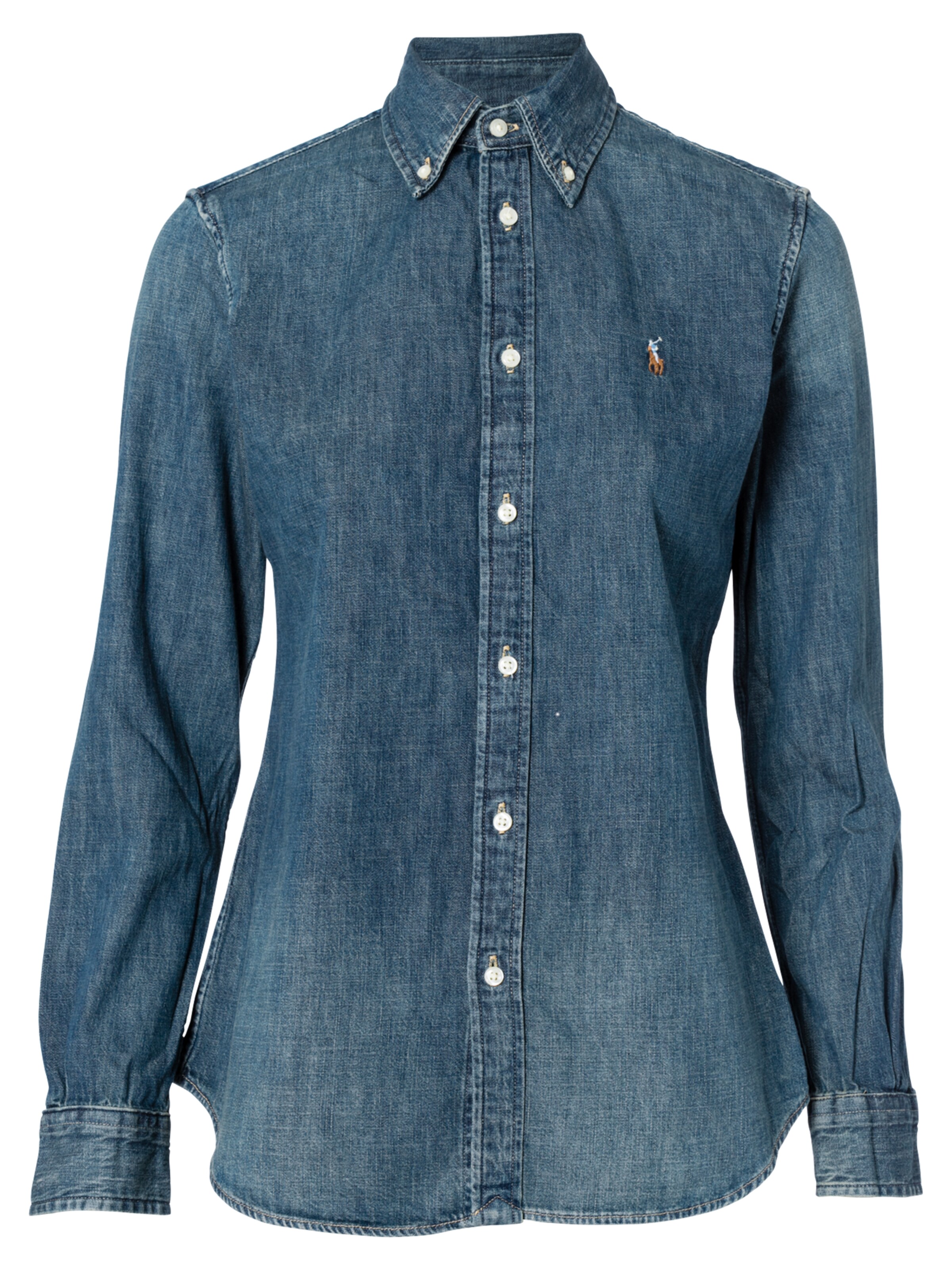 ralph lauren long sleeve denim shirt