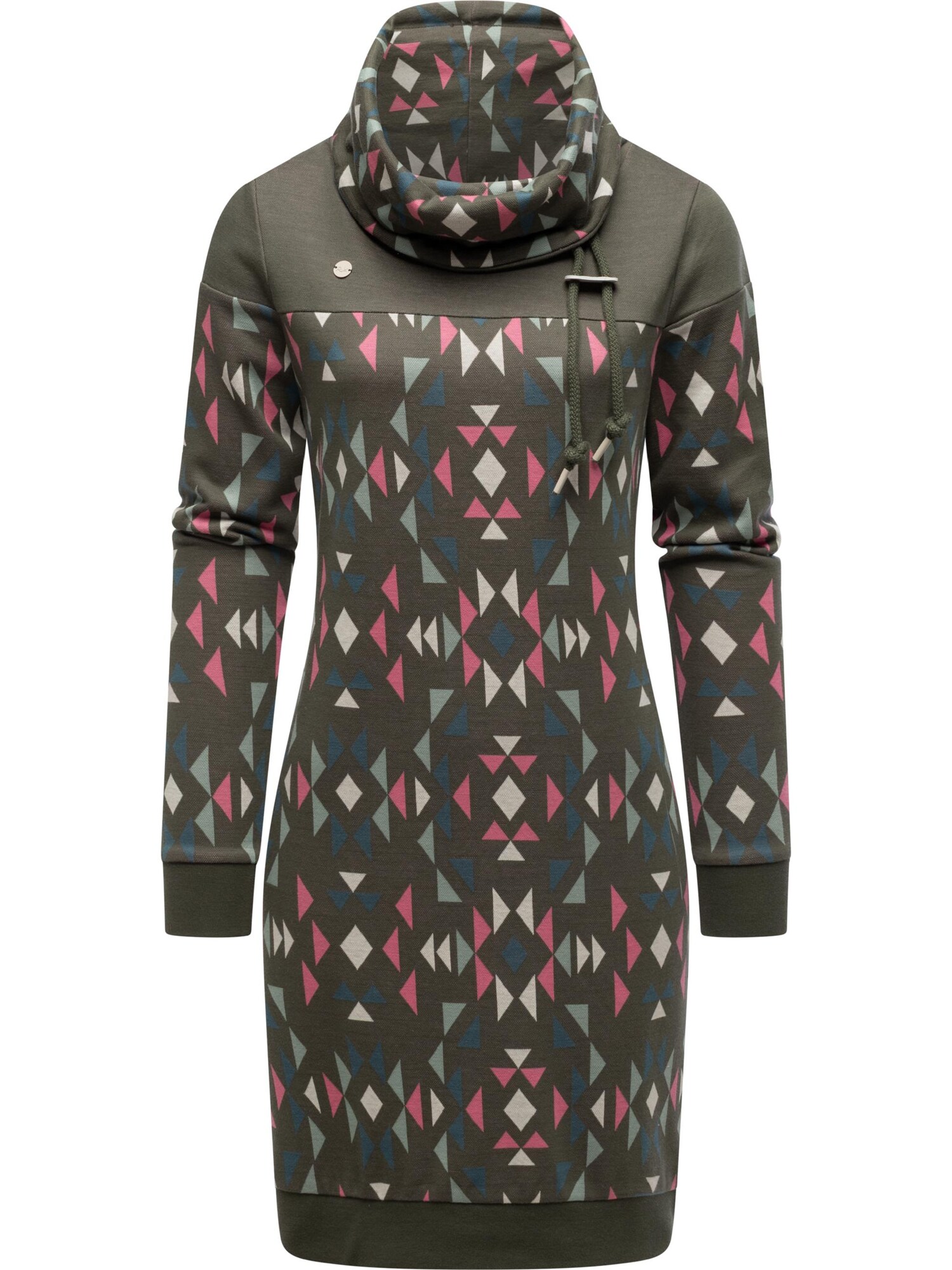 Ragwear Rochie Chlloe Aztec  albastru / verde mentă / verde pin / roz pitaya