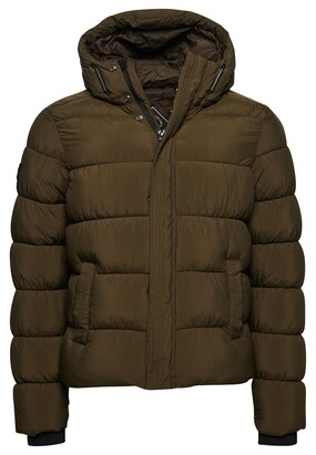 Superdry Winterjas Olijfgroen / Zwart