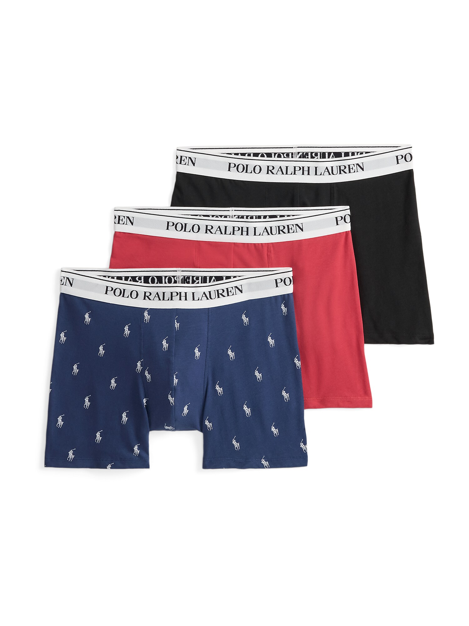 Polo Ralph Lauren Boxeri  albastru / roșu pepene / negru / alb