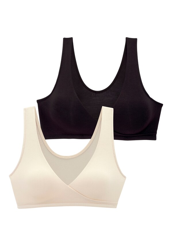 PETITE FLEUR, Szoptatós melltartók, bézs & fekete, 2 kép a 2 közül