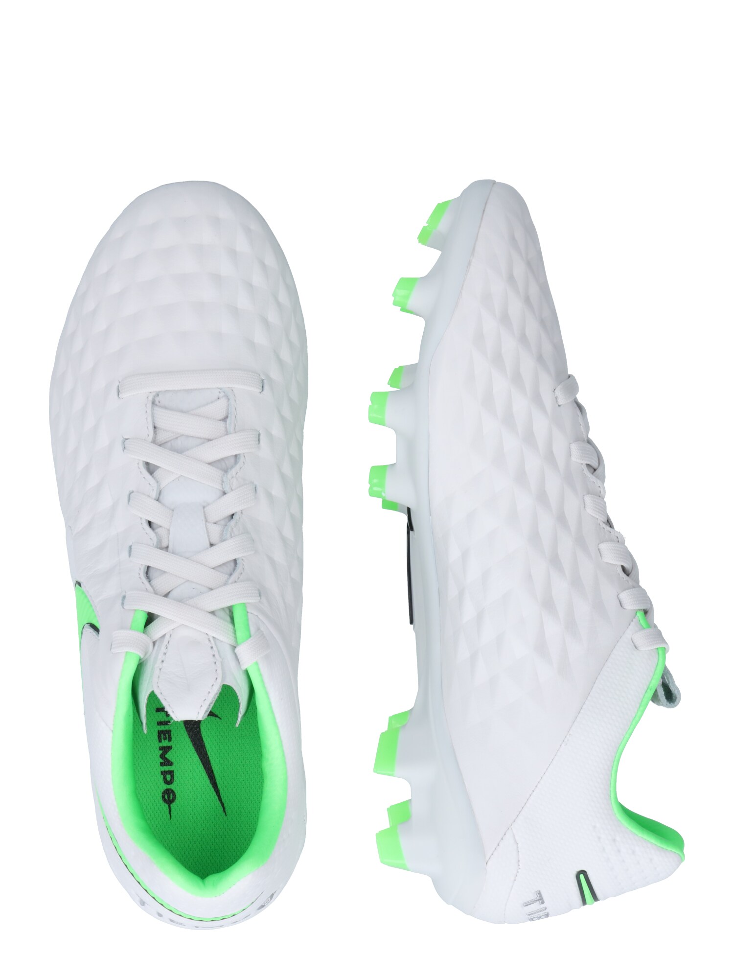 NIKE Soccer shoe 'Tiempo Legend 8 Pro'  white / neon green