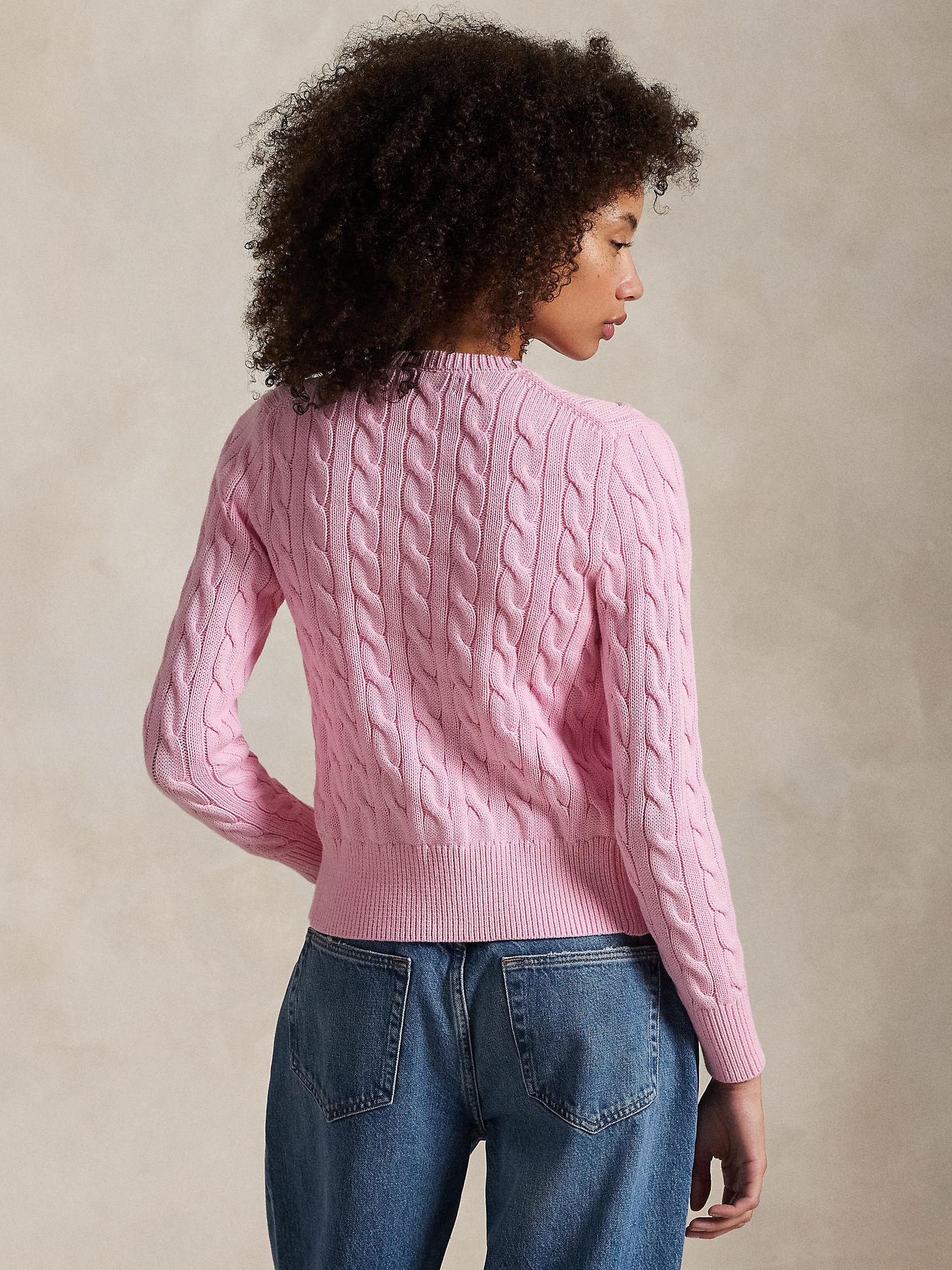 Polo Ralph Lauren Cárdigan rosa claro – imagen 3