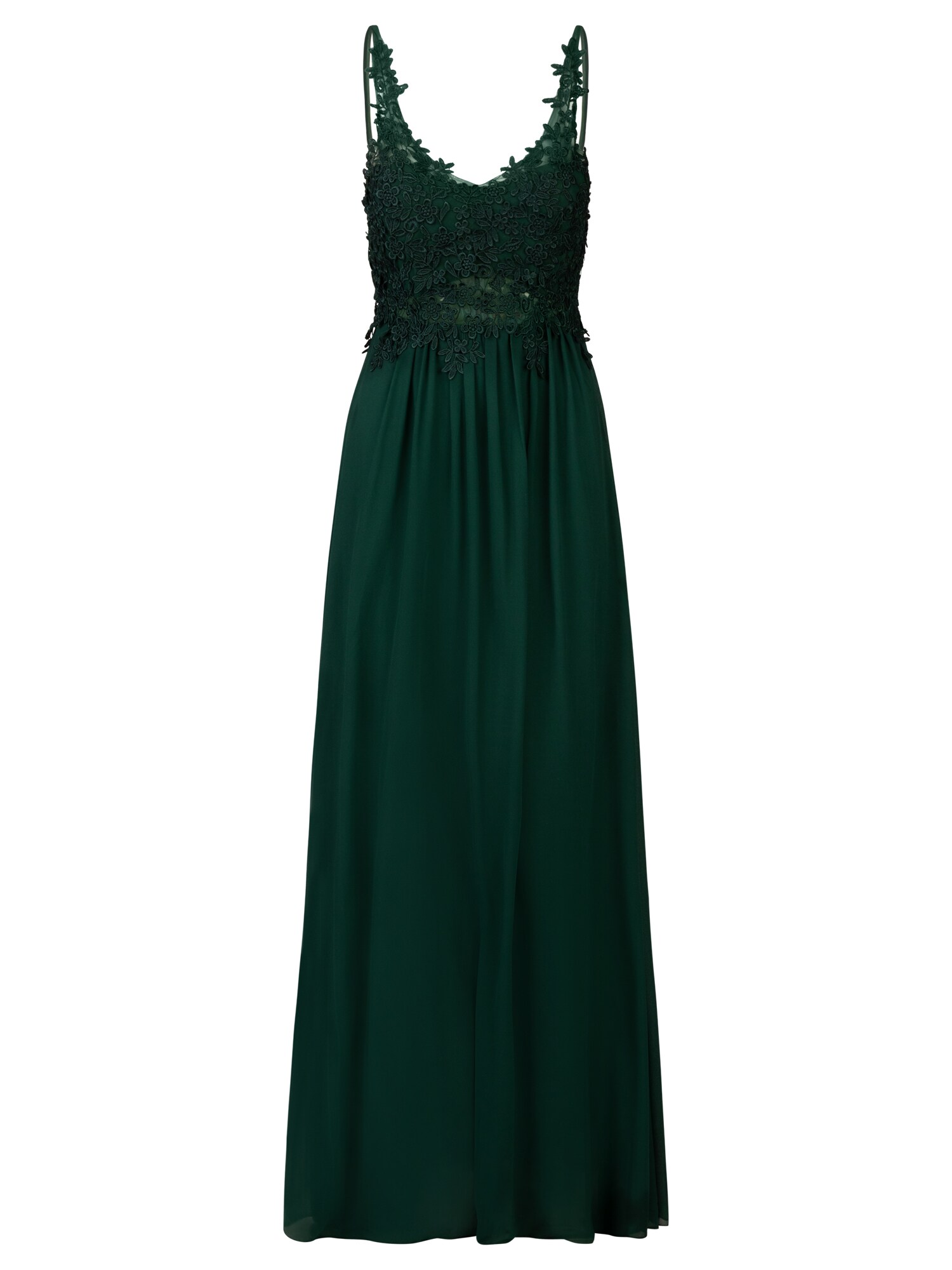 Apart APART Abendkleid mit Blütenspitze grün