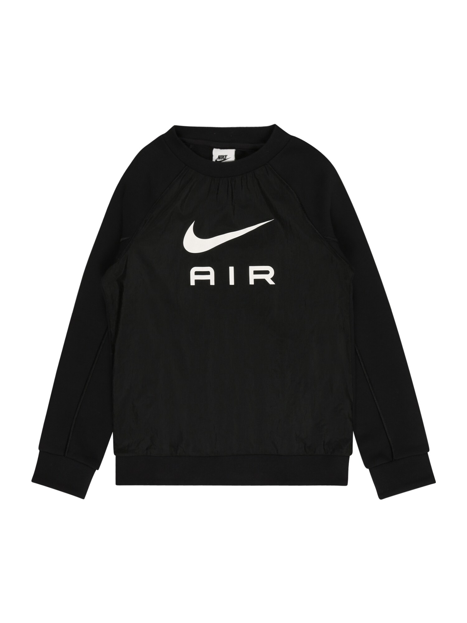 Nike Sportswear Суичър  черно / бяло
