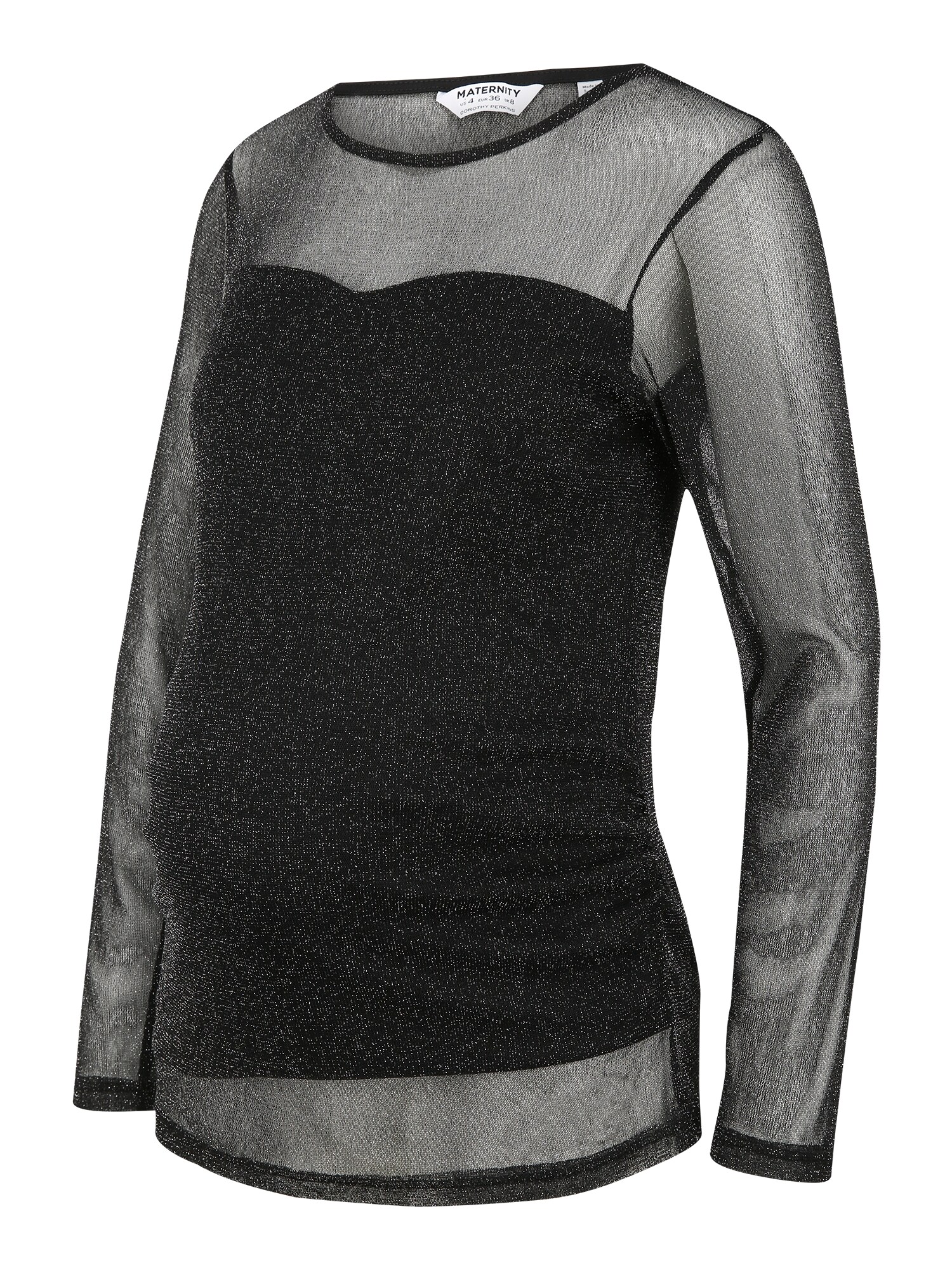 Dorothy Perkins Maternity Marškinėliai  sidabrinė / juoda
