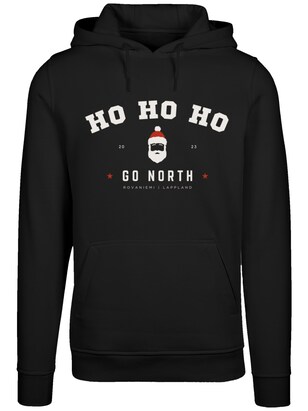 F4NT4STIC Sweatshirt ‘Ho Ho Ho Santa Claus Weihnachten’ Zwart