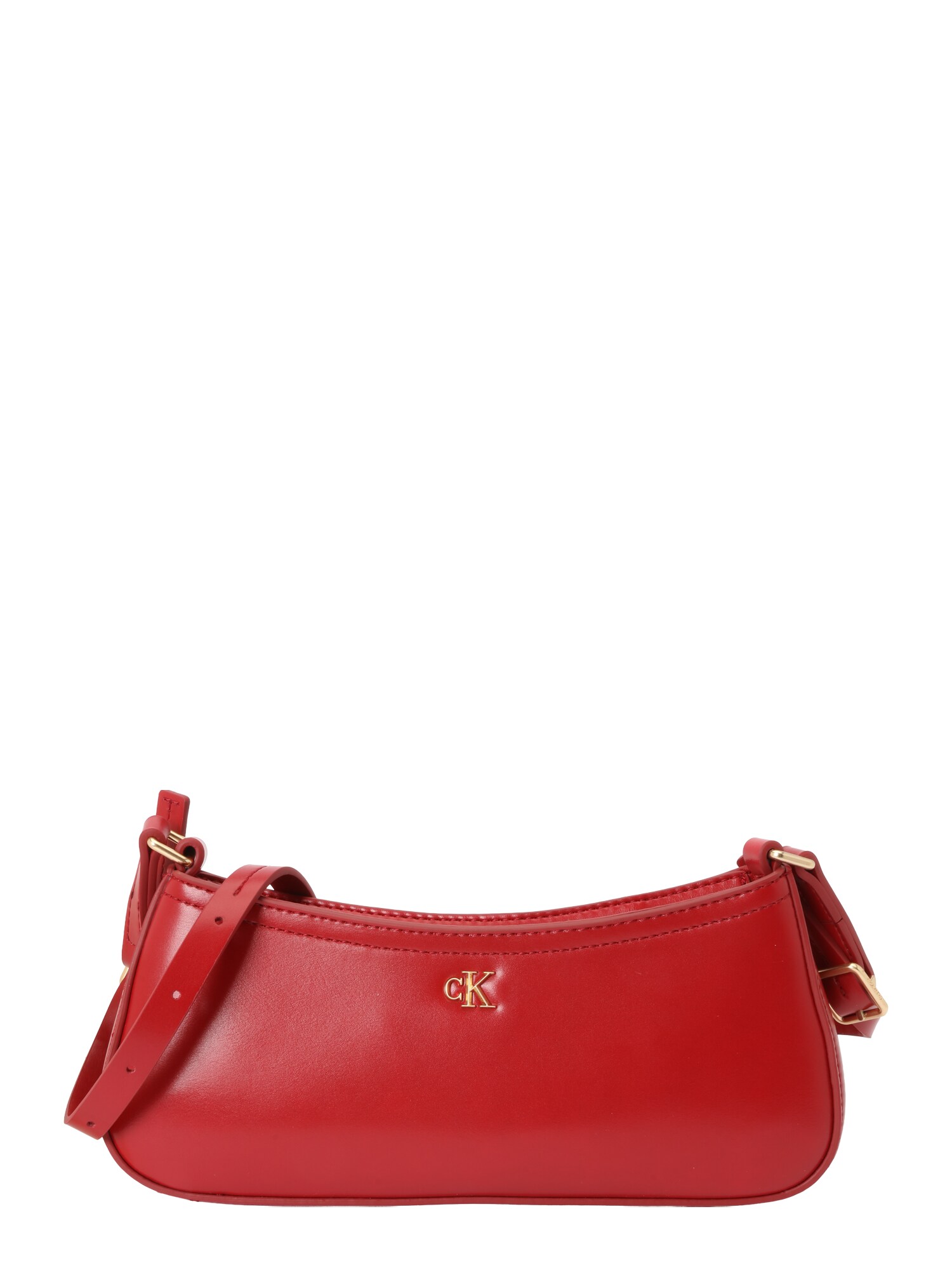 Calvin Klein Torba za čez ramo 'Monogram Logo Plaque Shoulder'  rdeča