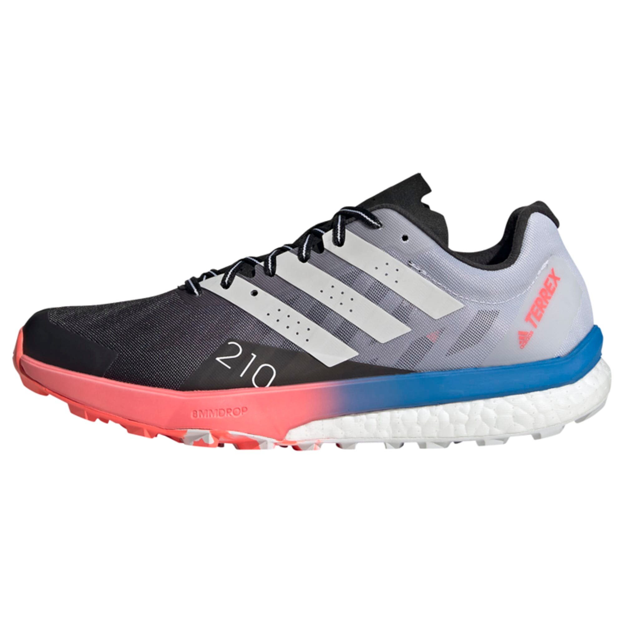 adidas Terrex Bėgimo batai 'TERREX Speed Ultra' juoda / balta / pilka / mėlyna / rožinė