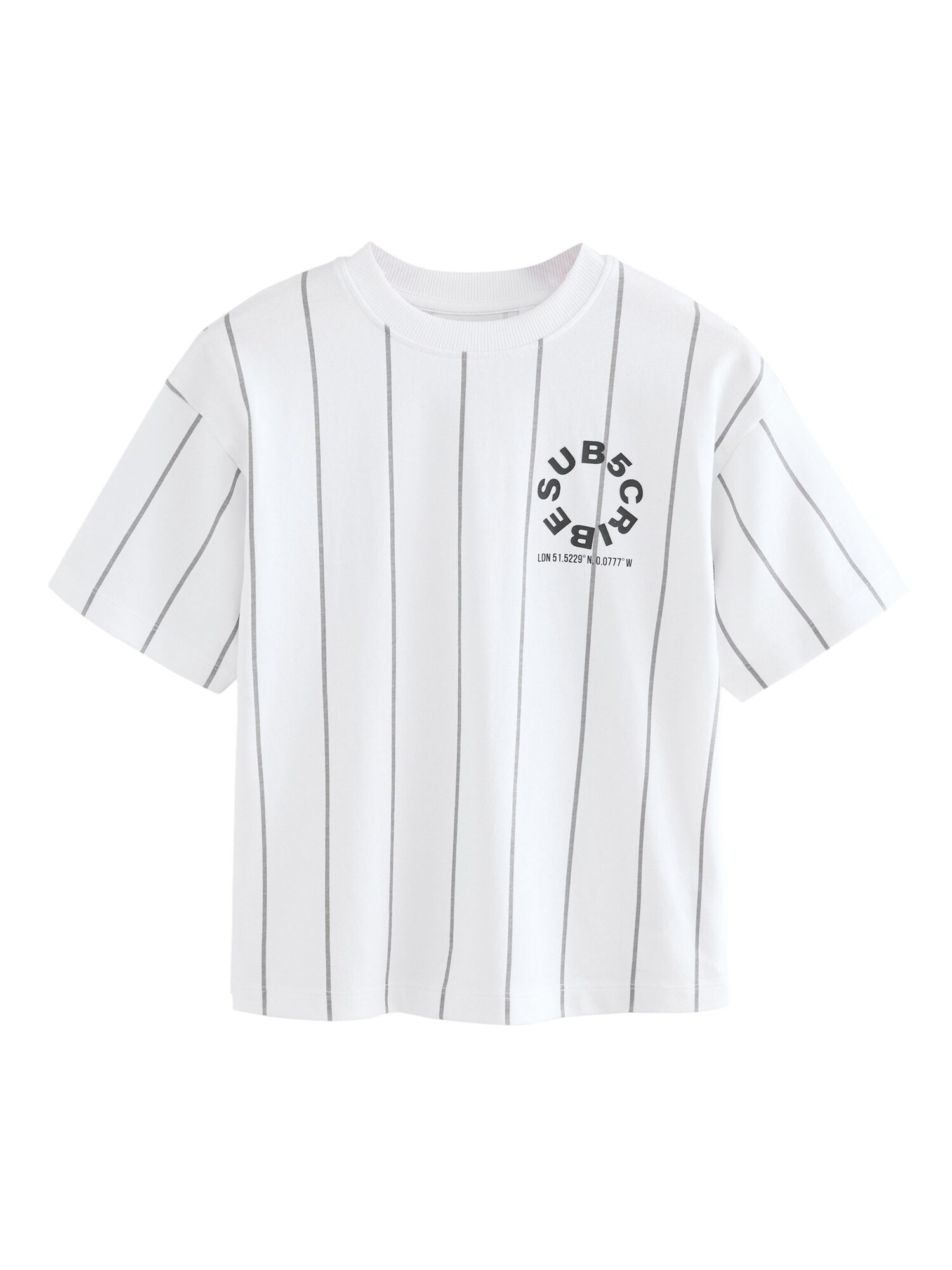 Next Tricou  negru / alb