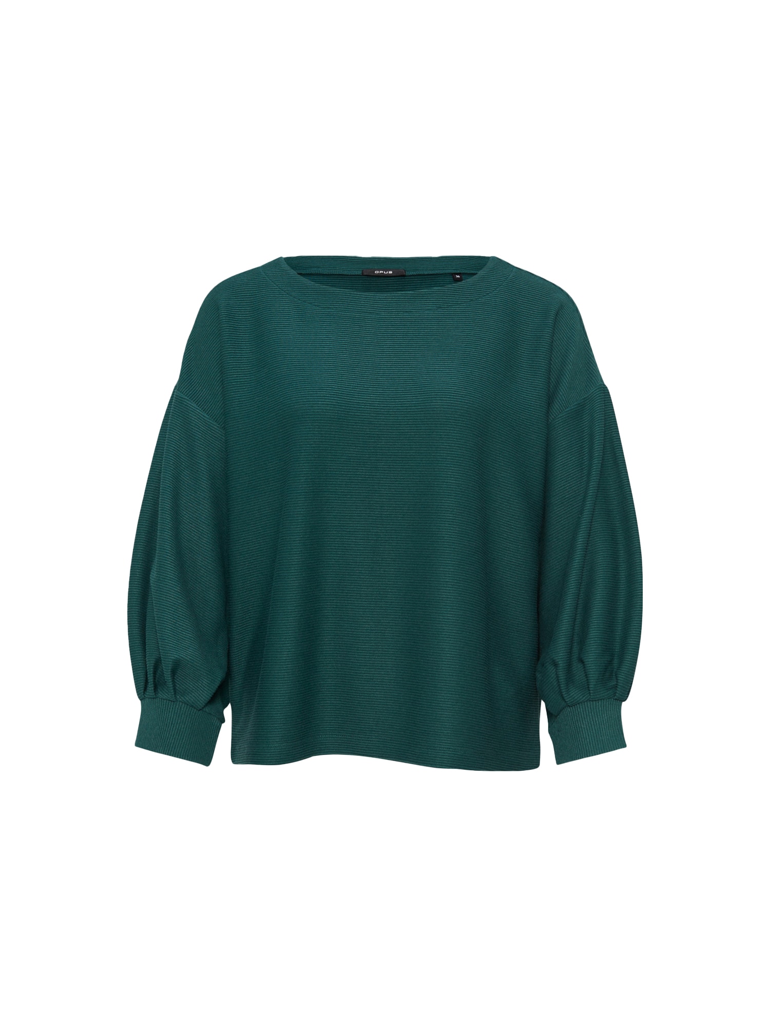 OPUS Sweater majica 'Ganine'  noćno plava / smaragdno zelena