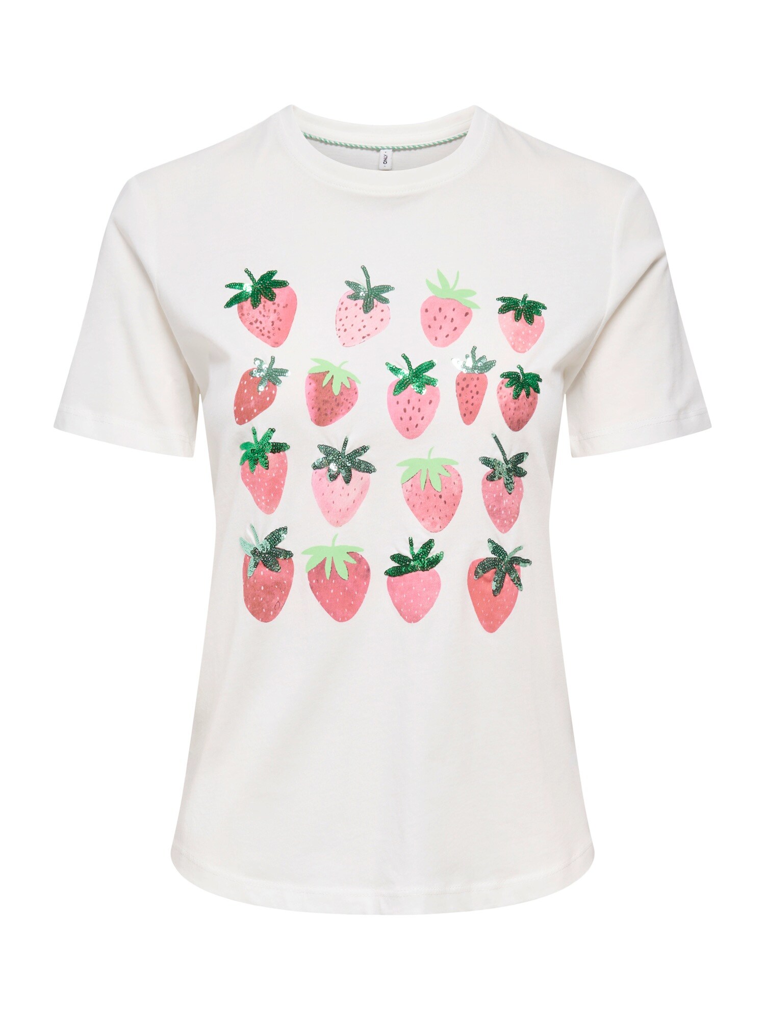 ONLY Tricou ONLKITA  verde / verde mentă / roz / alb