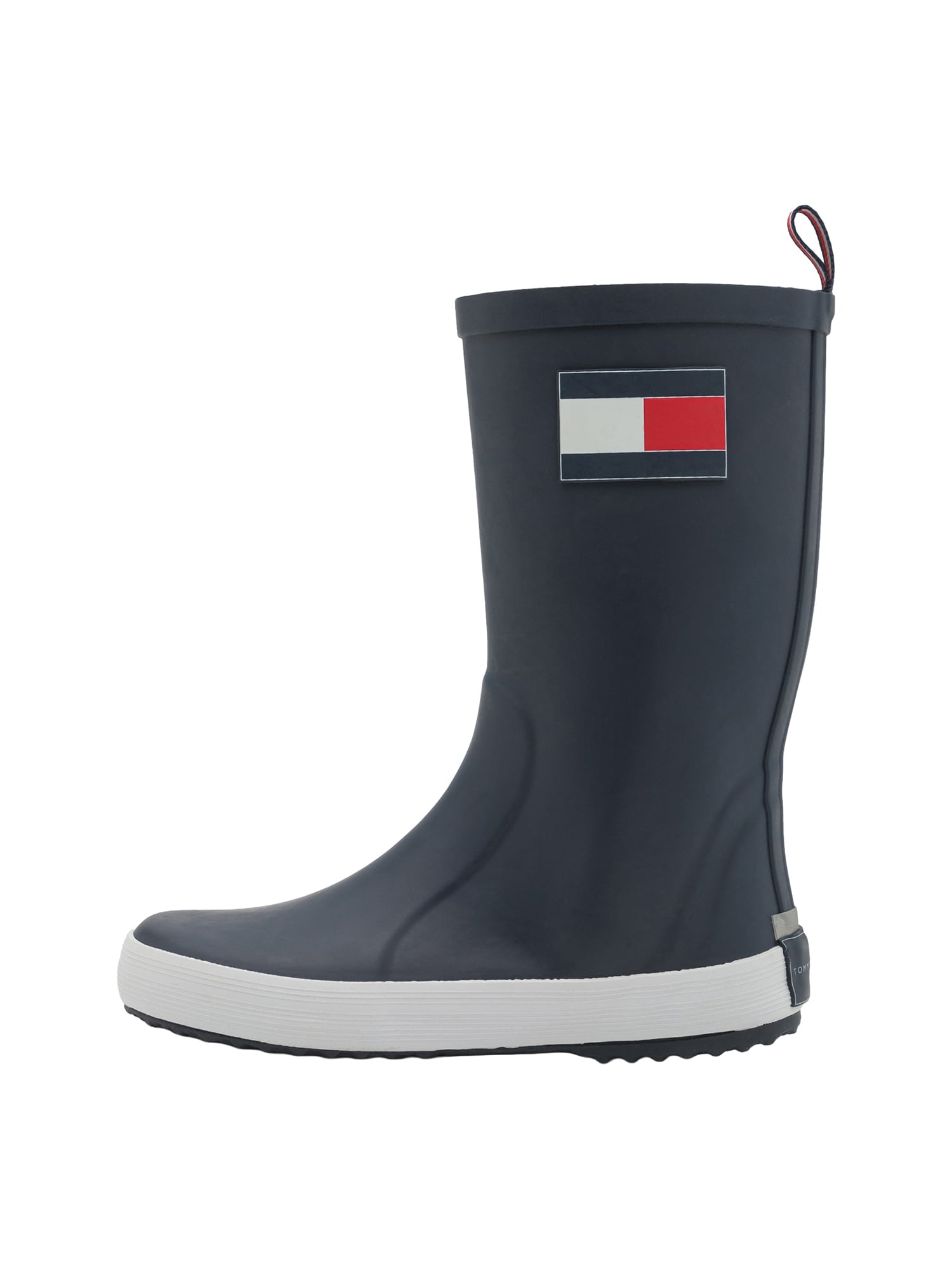 TOMMY HILFIGER Gumáky 'RUDY'  modrá / čerešňová / biela