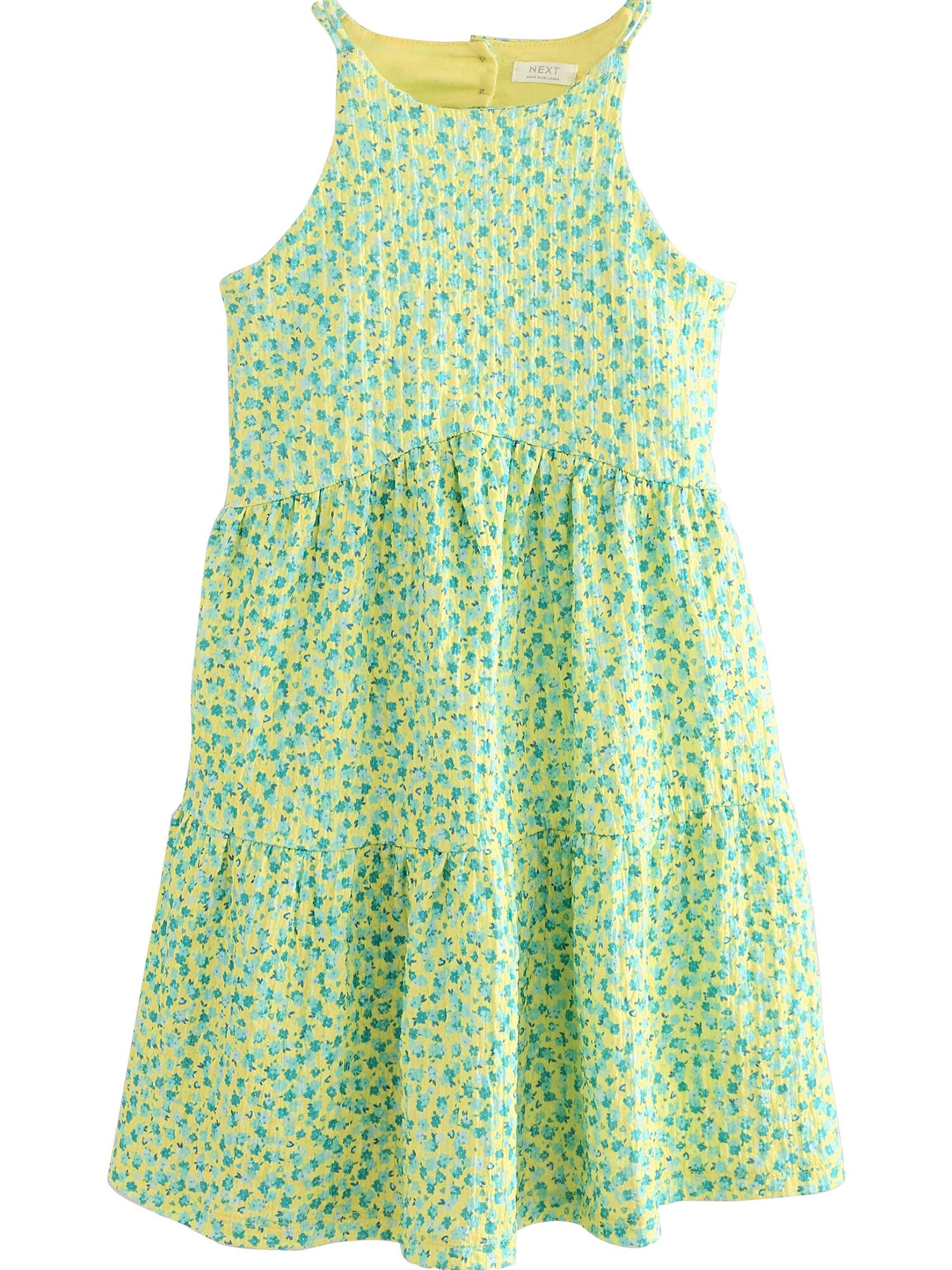 Next Rochie  galben deschis / verde limetă