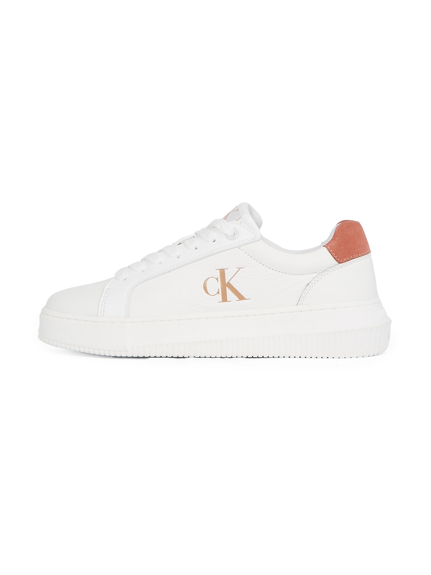 Calvin Klein Jeans Sneaker low  maro cămilă / portocaliu închis / alb