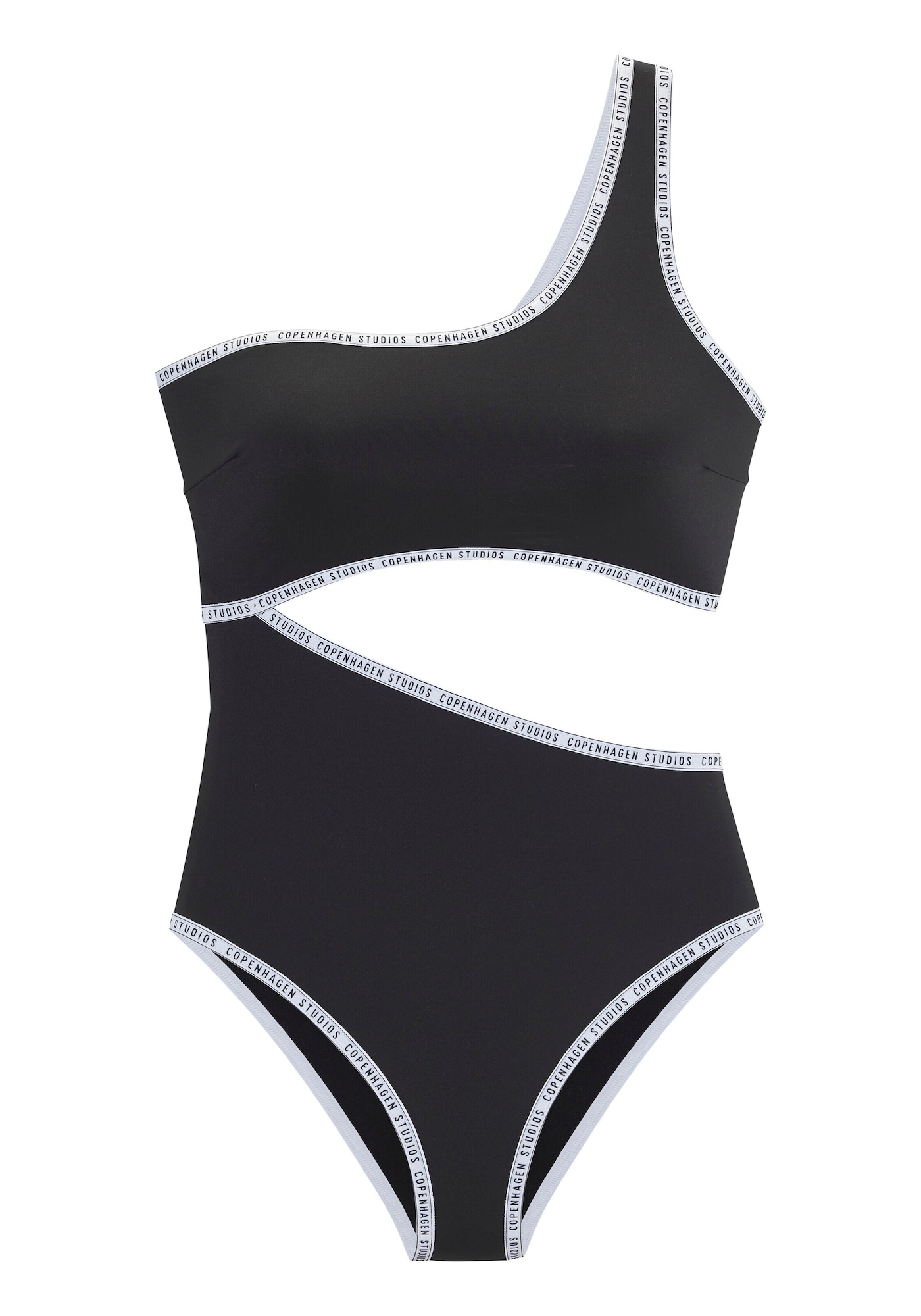 Copenhagen Studios Costum de baie întreg  negru / alb