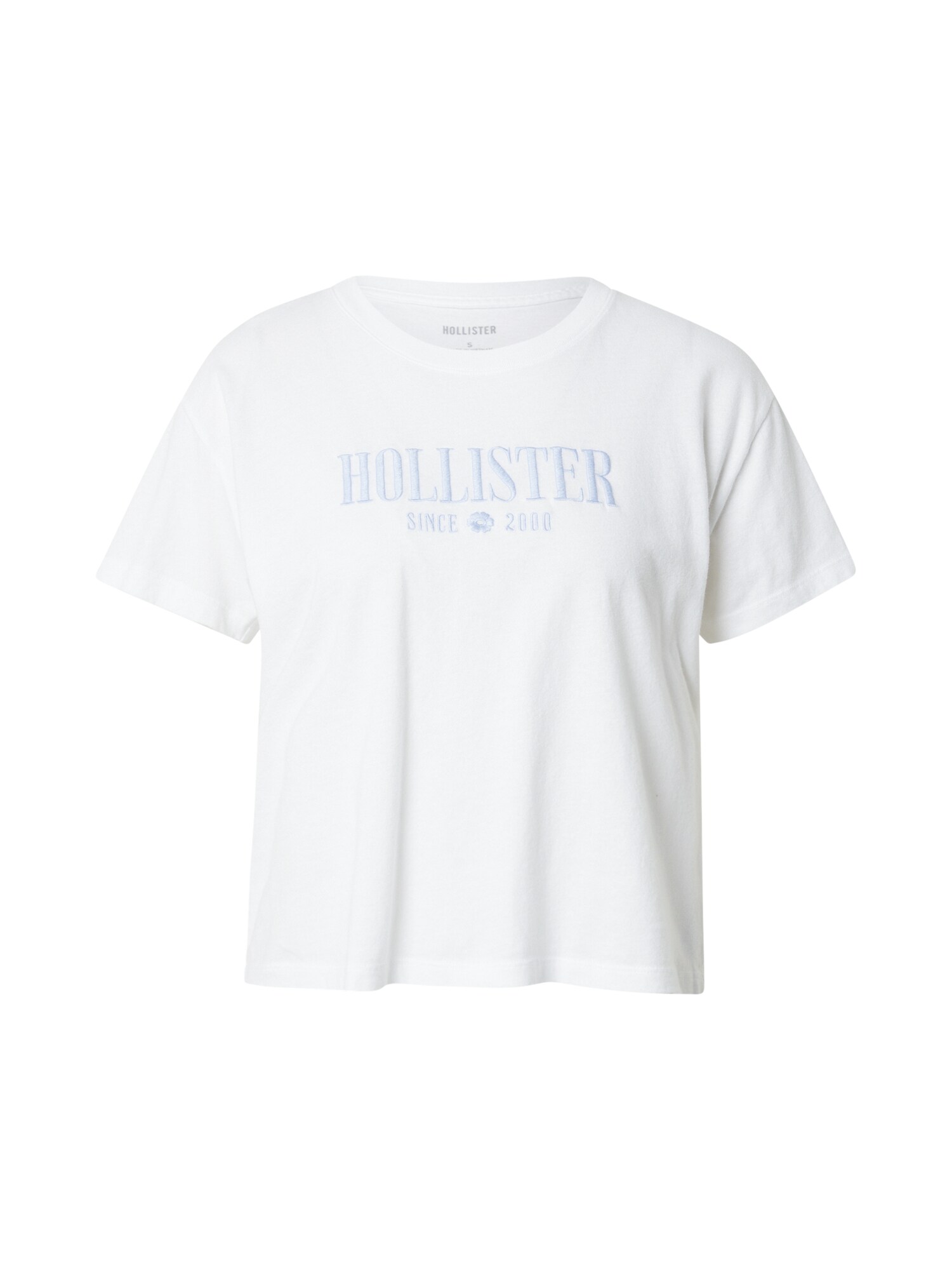 HOLLISTER Póló  világoskék / fehér akciós termékkép 1