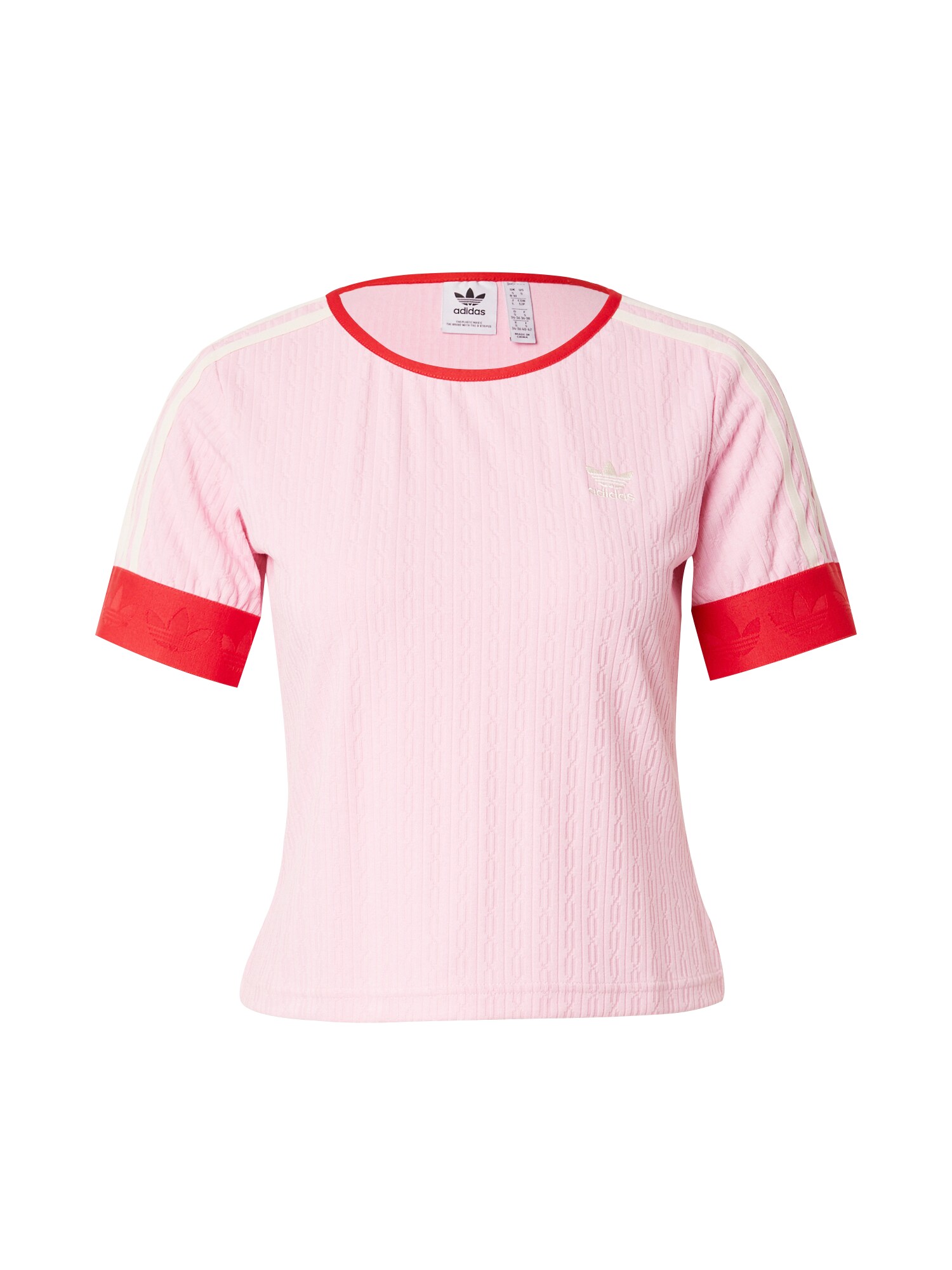 ADIDAS ORIGINALS Tričko 'Adicolor 70S '  ružová / červená / biela