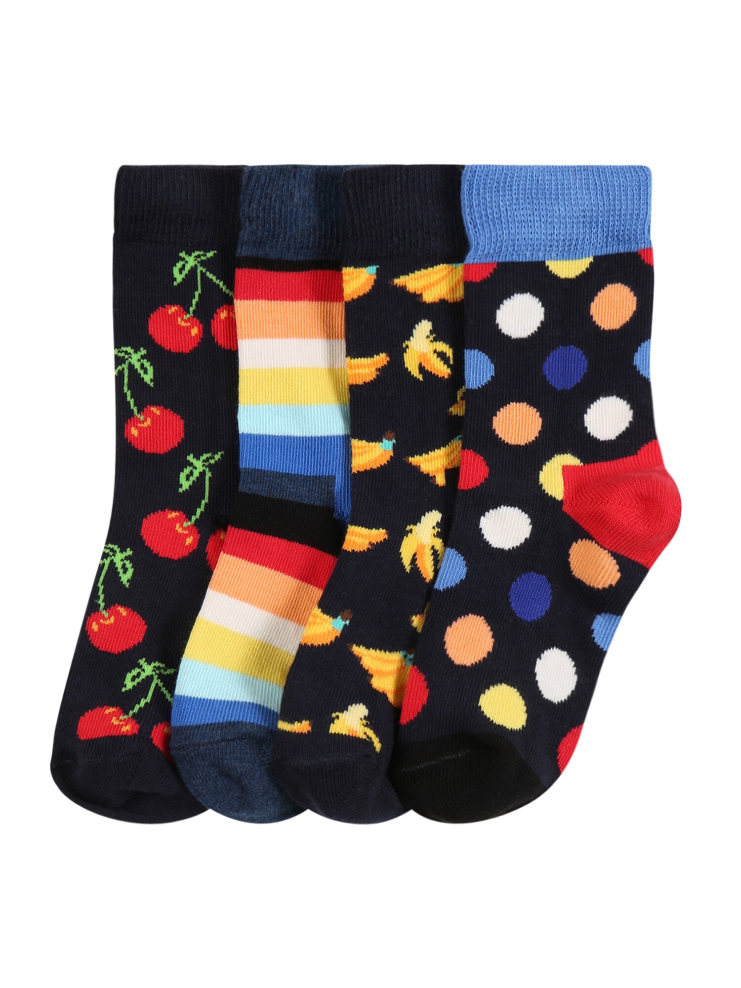 Happy Socks Zeķes zils / dzeltens / aprikožu / sarkans / balts
