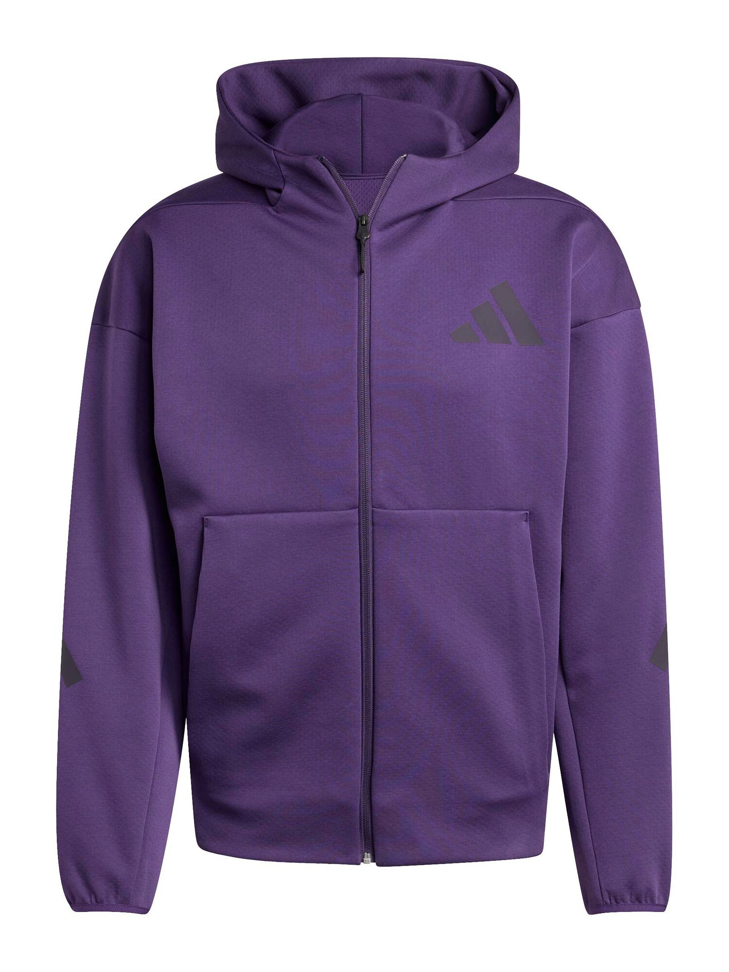 ADIDAS SPORTSWEAR Bluză cu fermoar sport Z.N.E.  mov închis / negru