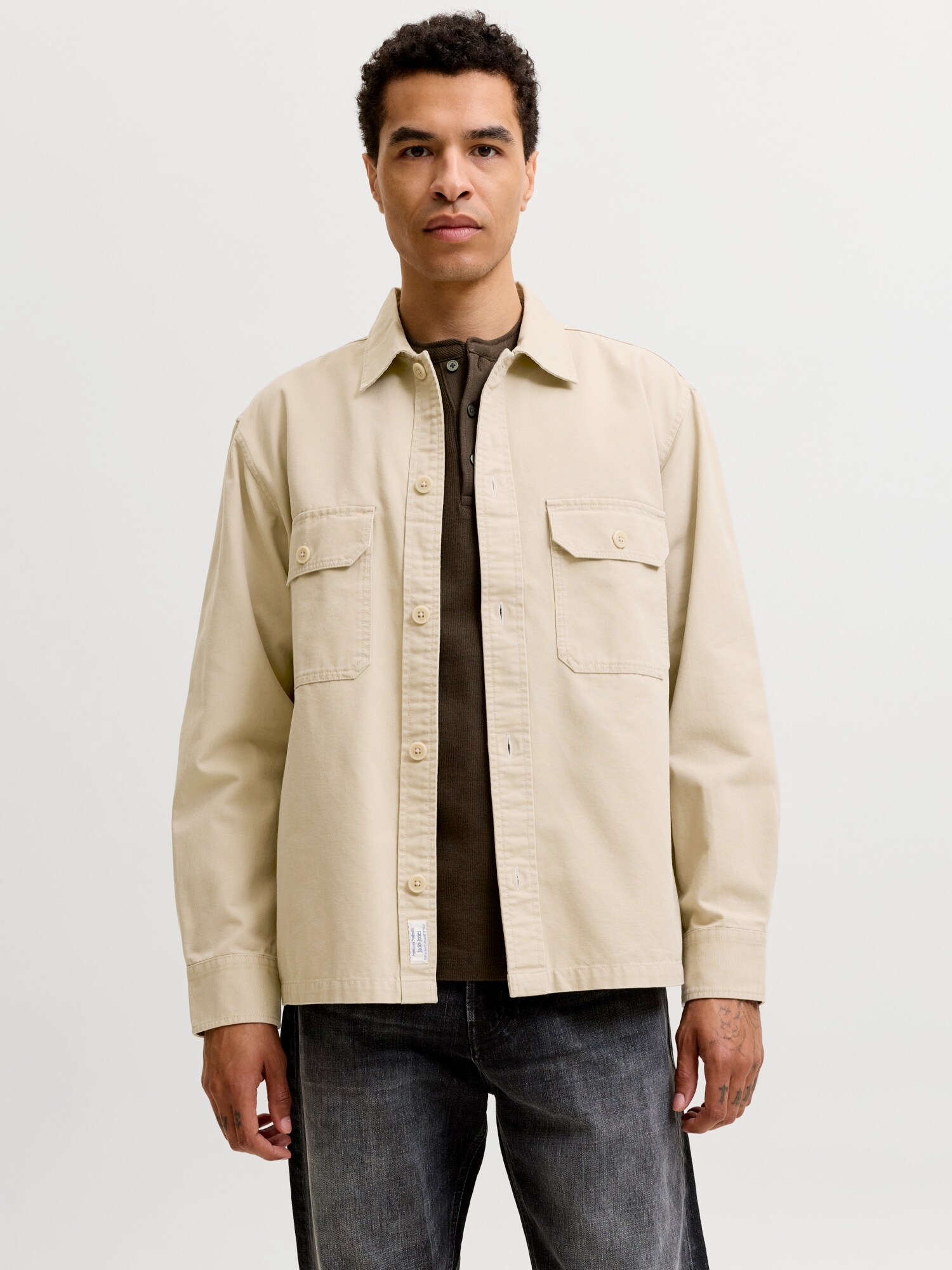 JACK & JONES Chaqueta de entretiempo 'JJECOLTON' beige claro