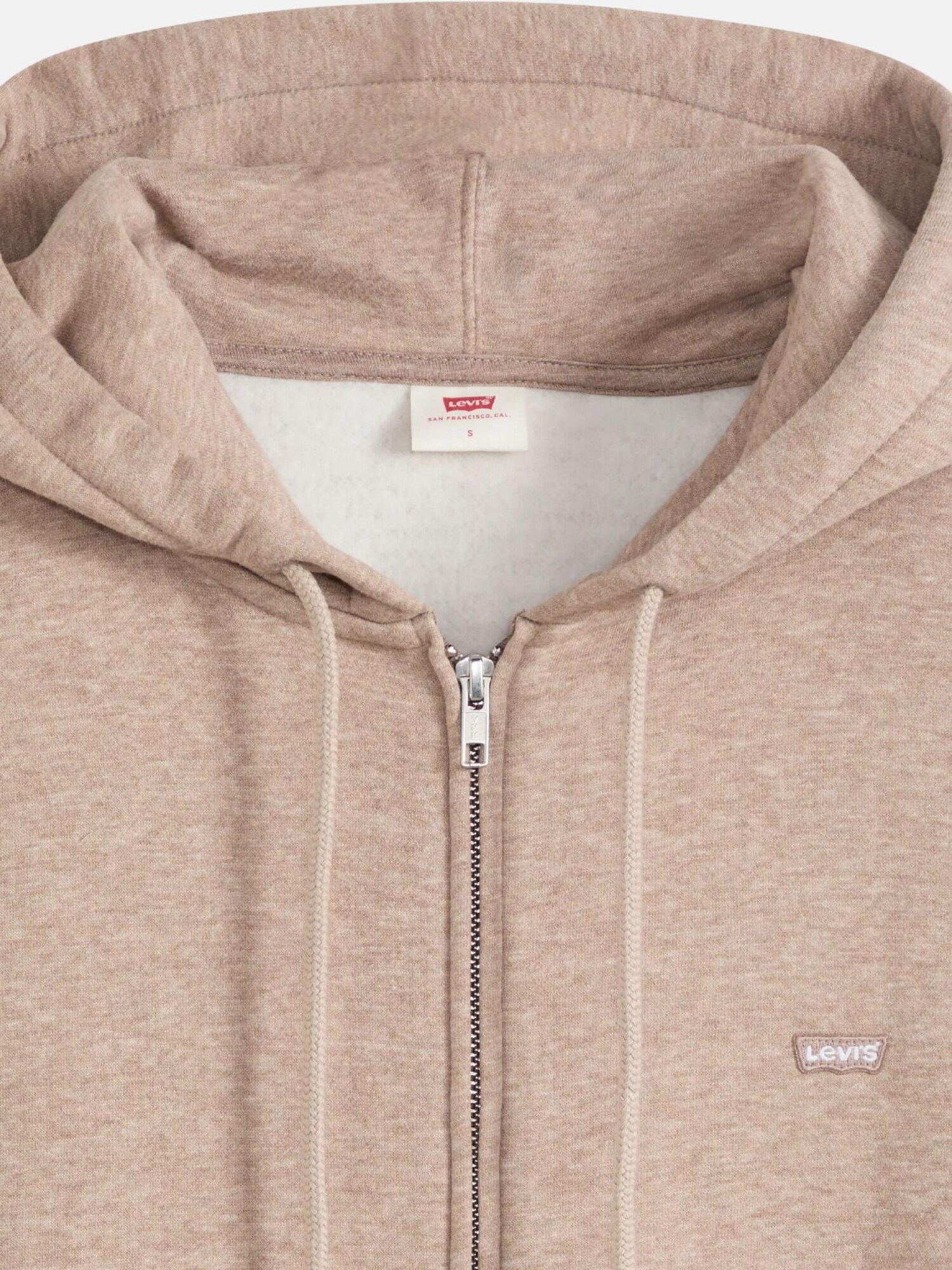 LEVI'S ® Sudadera 'LEVI'S EVERYDAY FUUL ZIP HODDIE FELPA'  beige – imagen 4
