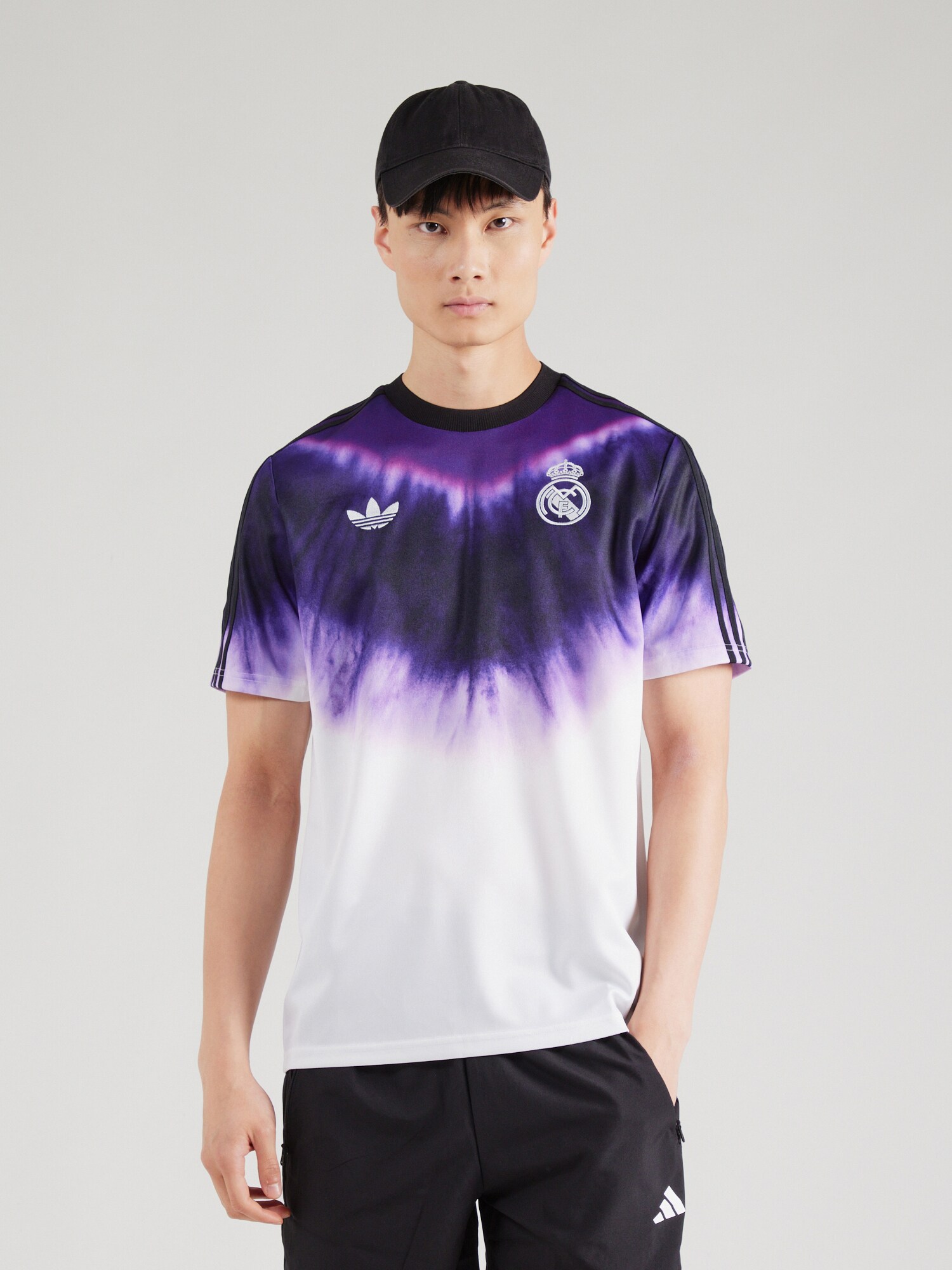 ADIDAS PERFORMANCE Mezek 'REAL CNY'  sötétlila / fekete / fehér termék 2. képe