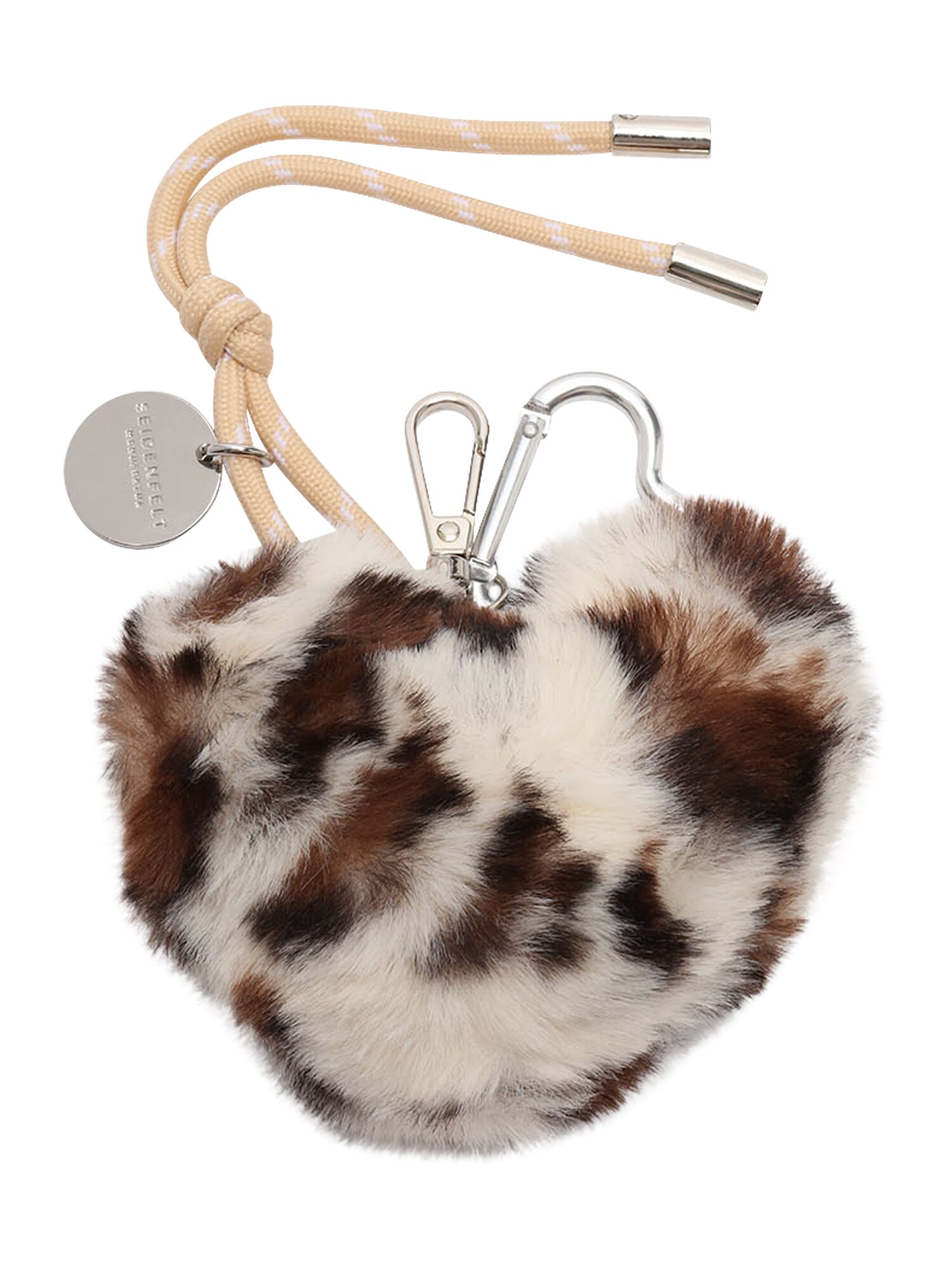 Seidenfelt Breloc  crem / maro / negru