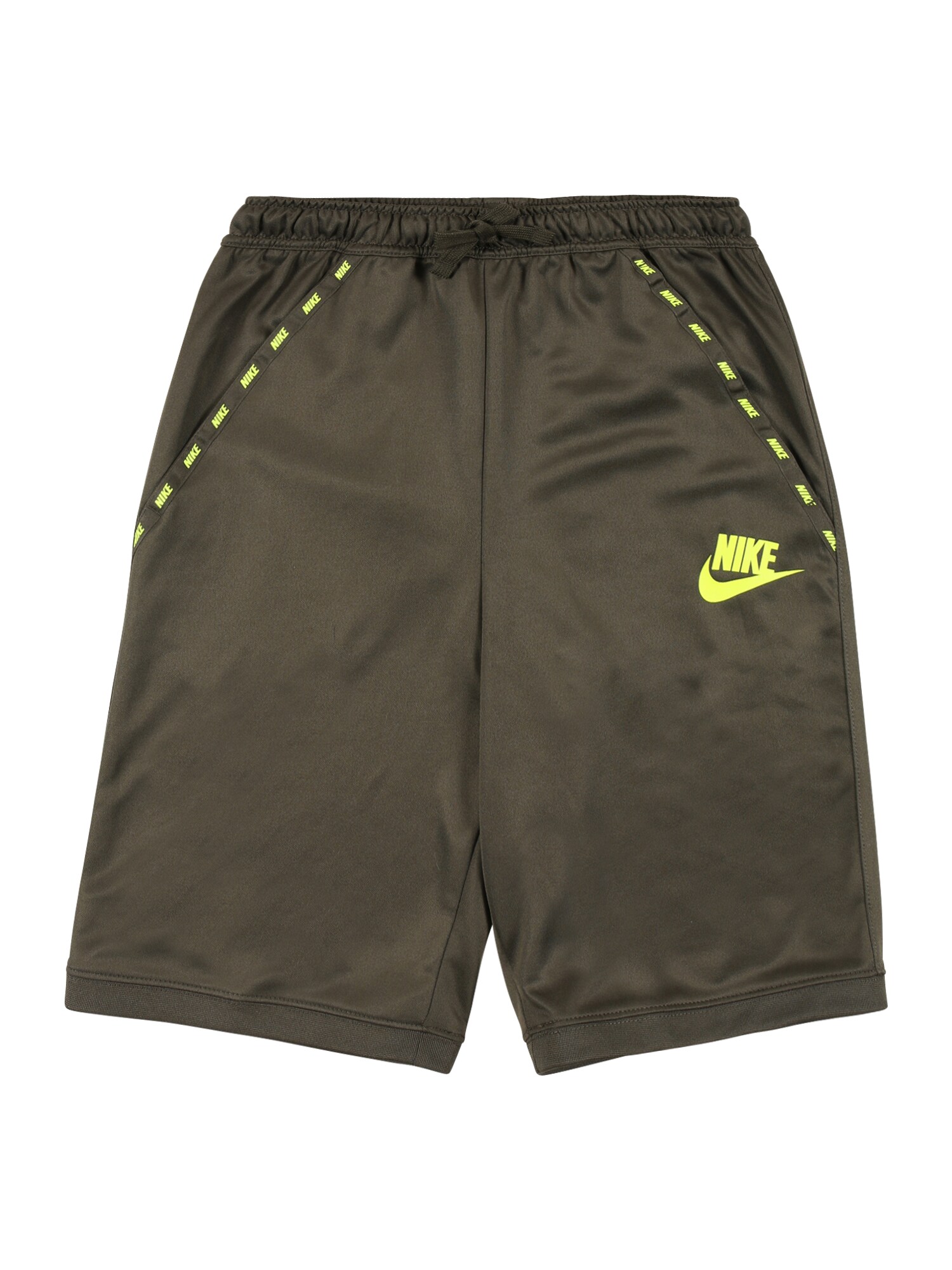 Nike Sportswear Kelnės  rusvai žalia / neoninė geltona