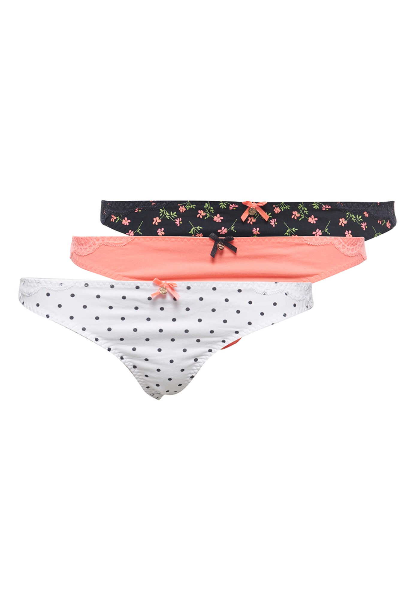 Superdry Moteriškos kelnaitės 'ELLIE'  koralų splava / tamsiai mėlyna jūros spalva / balta / rožių spalva / šviesiai žalia