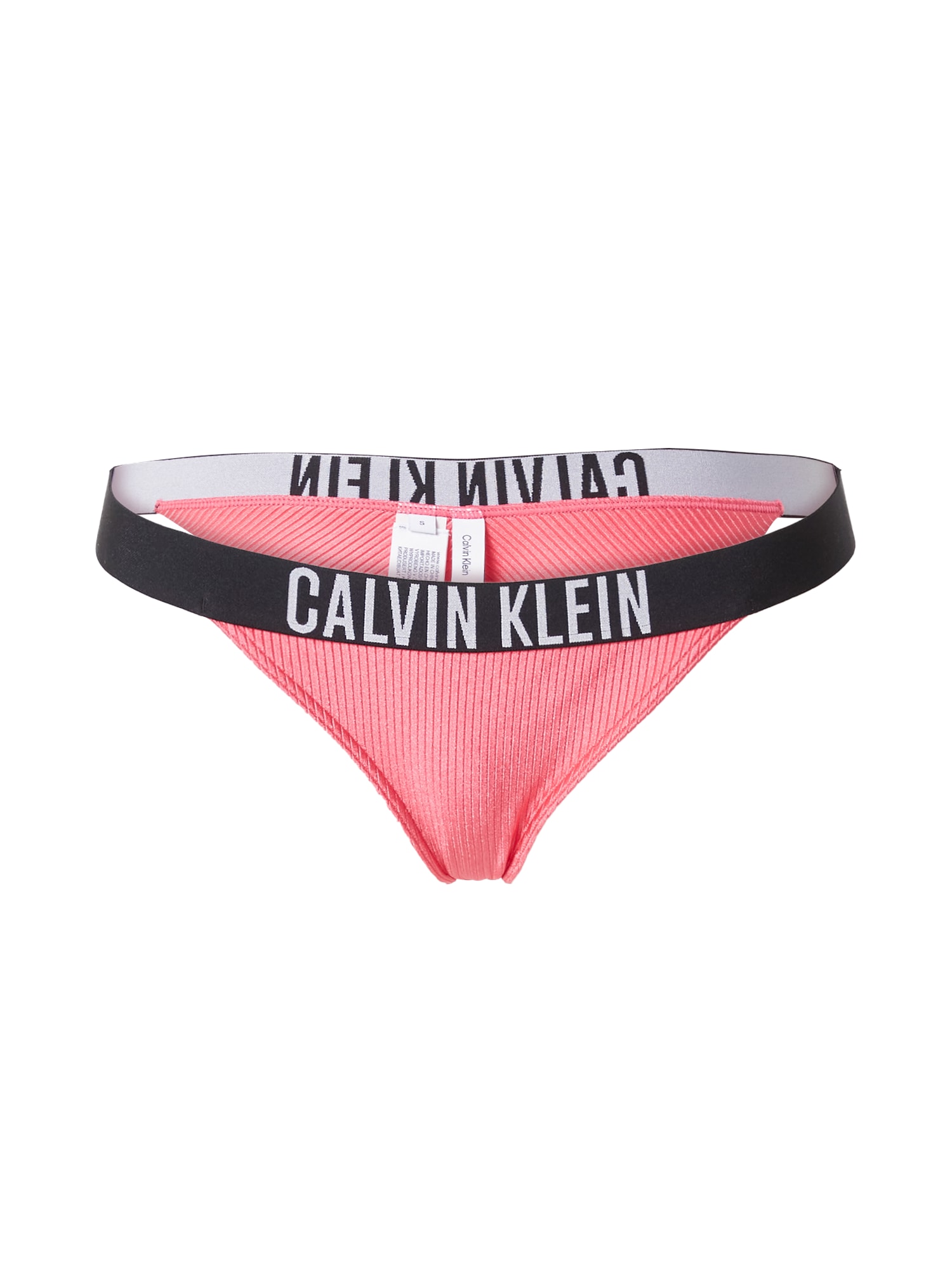 Calvin Klein Swimwear Bikini hlačke 'Intense Power'  roza / črna / bela