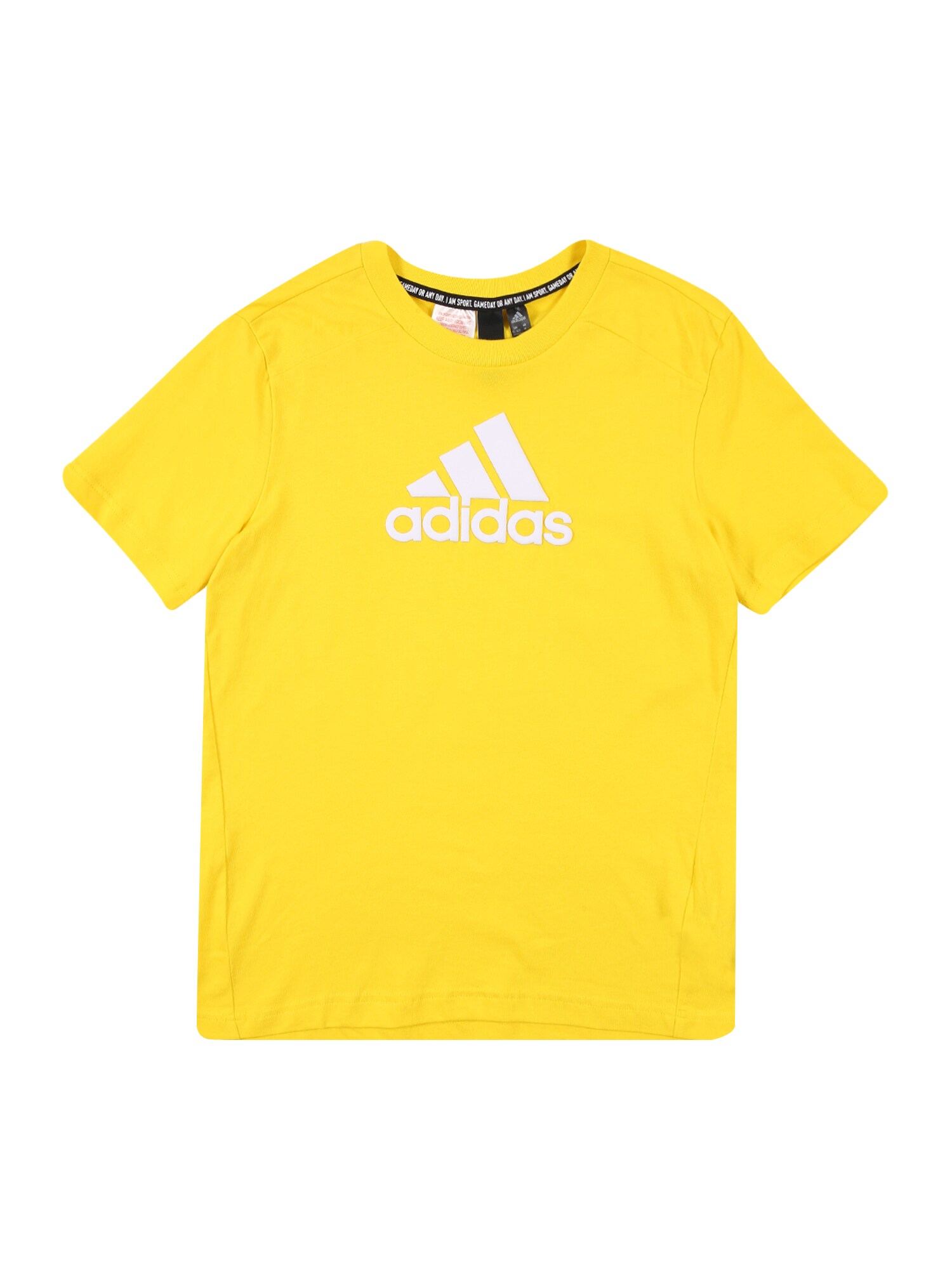 ADIDAS PERFORMANCE Sportiniai marškinėliai  geltona / balta