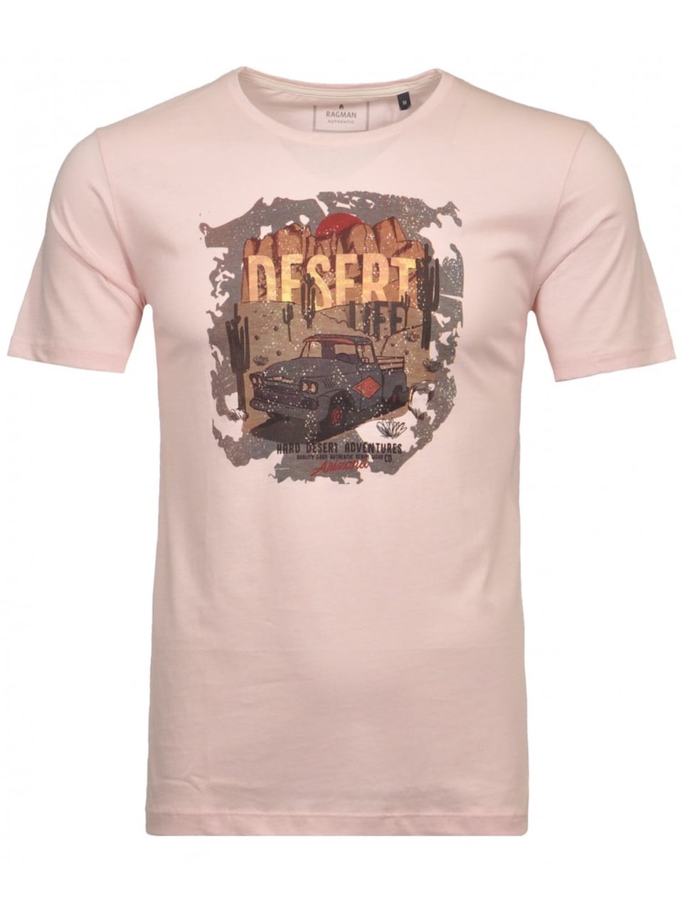 T-shirt brokad / mörkgrå / rosa