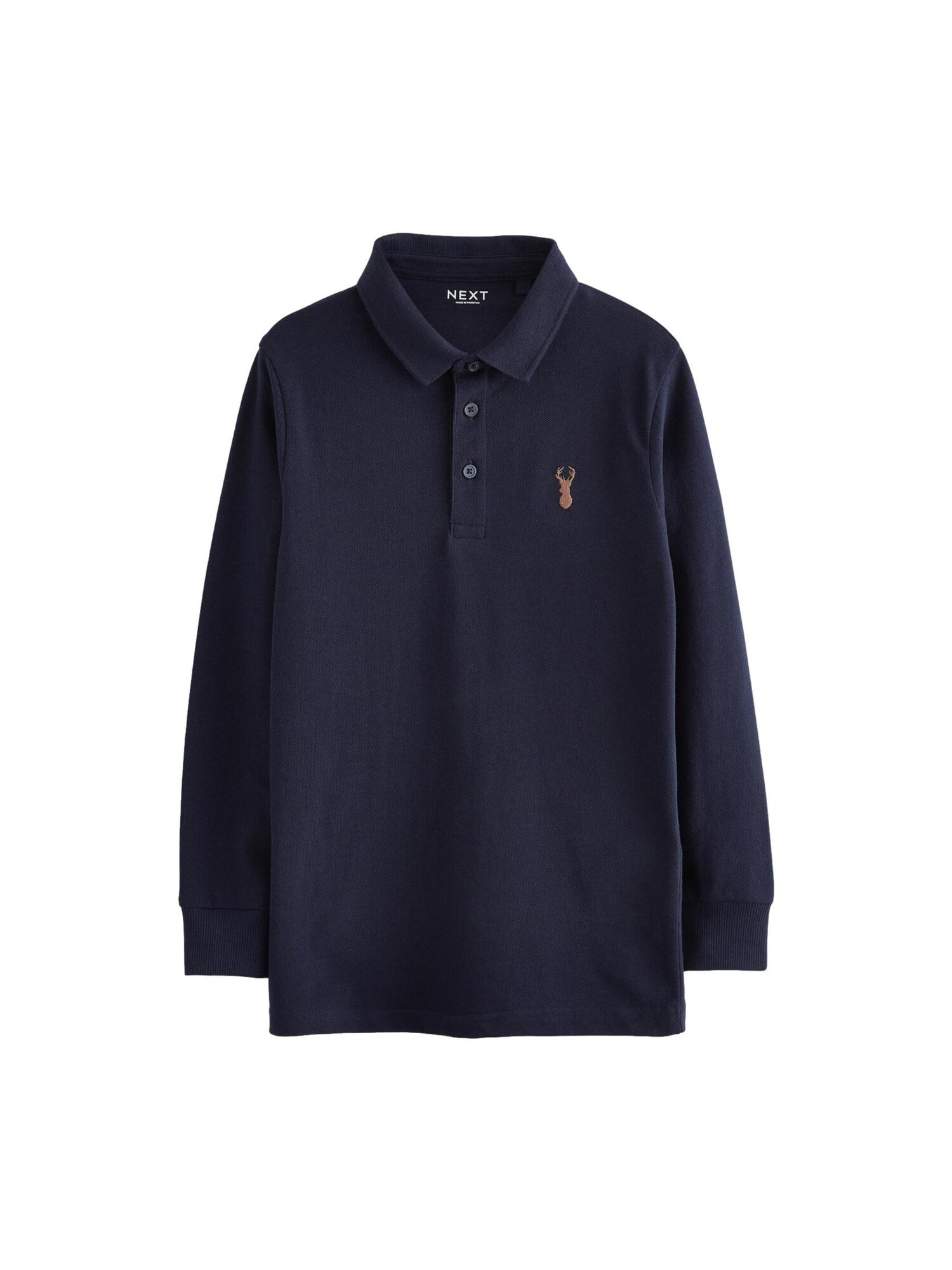 Next Tricou  bleumarin / maro