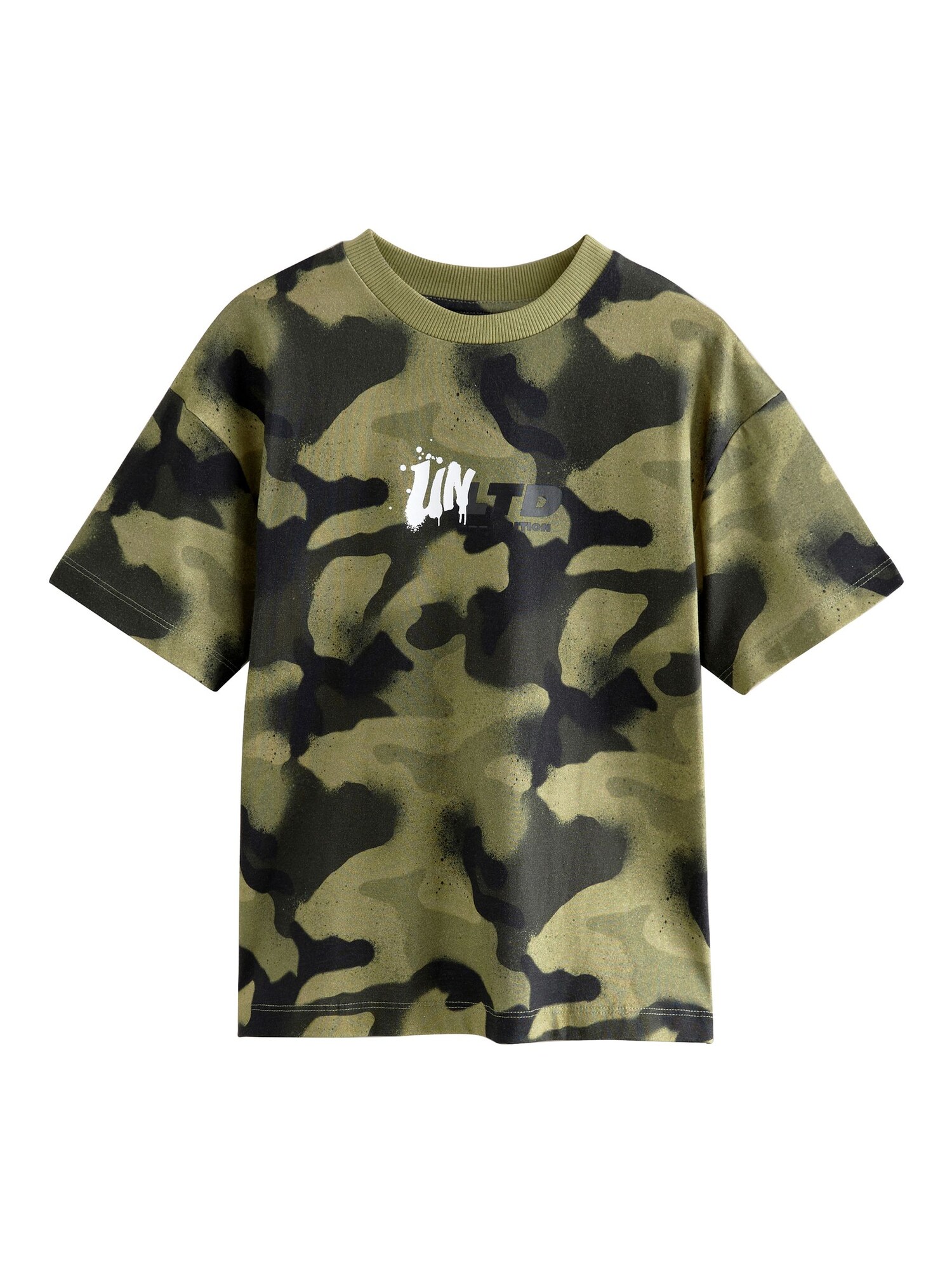 Next Tricou  verde / verde închis