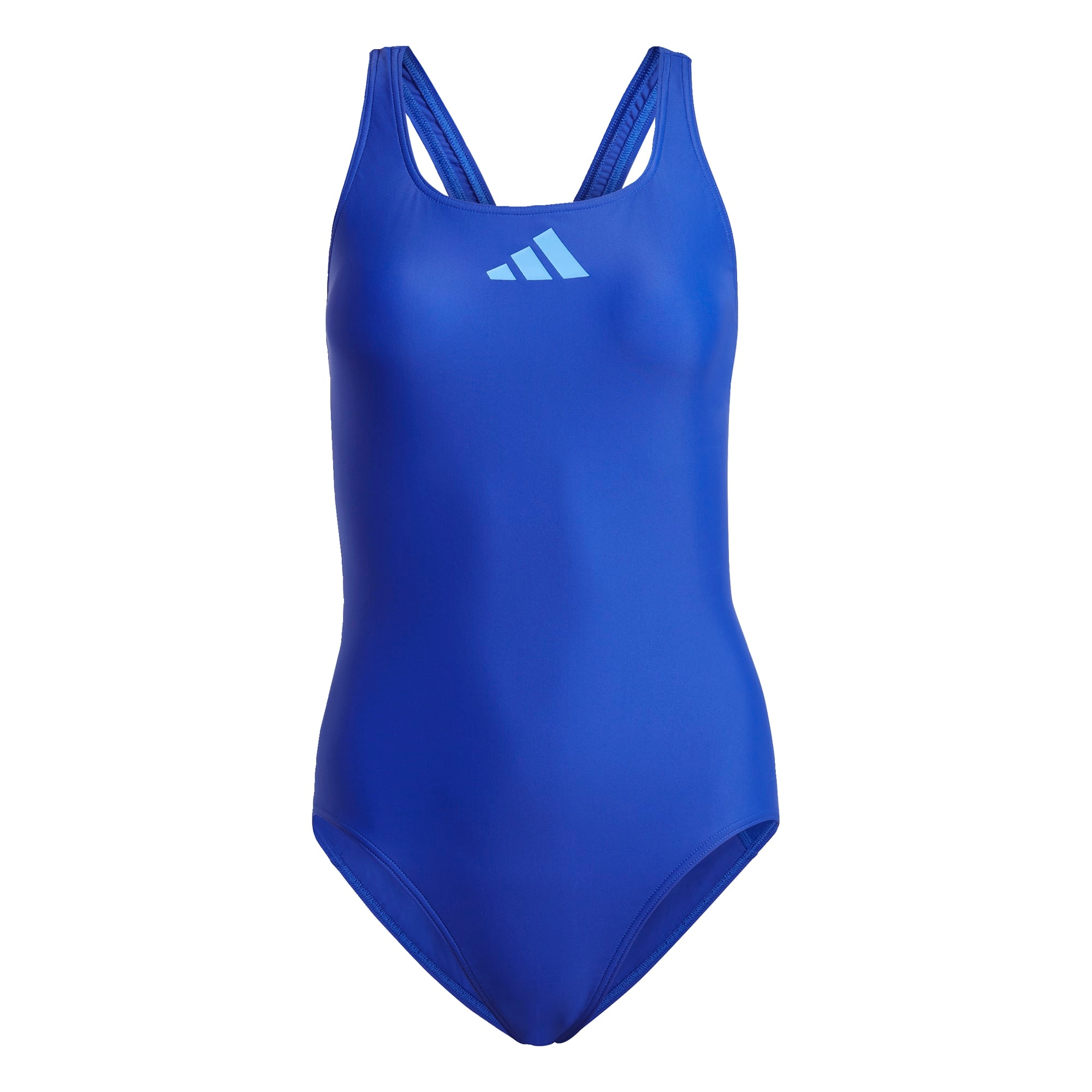 ADIDAS PERFORMANCE Costum de baie sport '3 Bar Logo'  bleumarin / albastru deschis