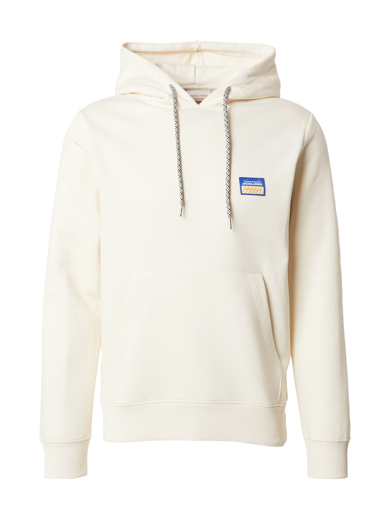 JACK & JONES Bluză de molton JORPOCKY alb natural