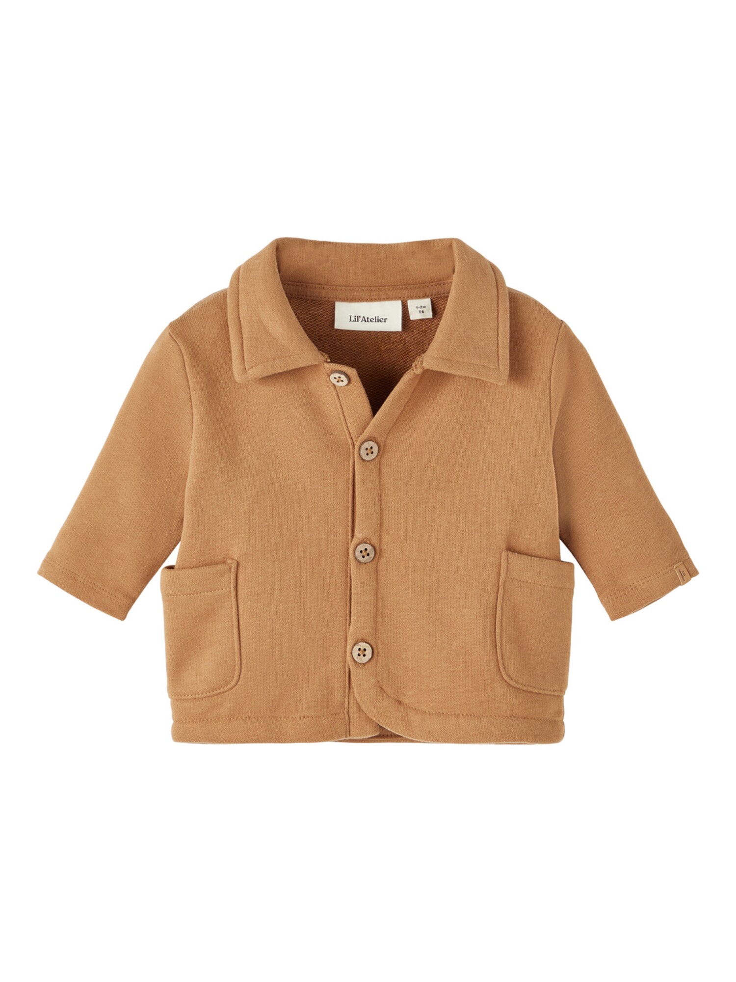 Lil ' Atelier Kids Плетена жилетка 'Dave'  кафяво
