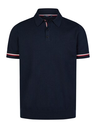 HECHTER PARIS Shirt Donkerblauw / Rood / Wit