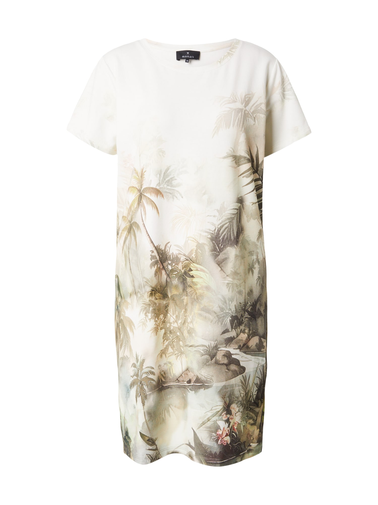 monari Rochie gri închis / verde / oliv / alb