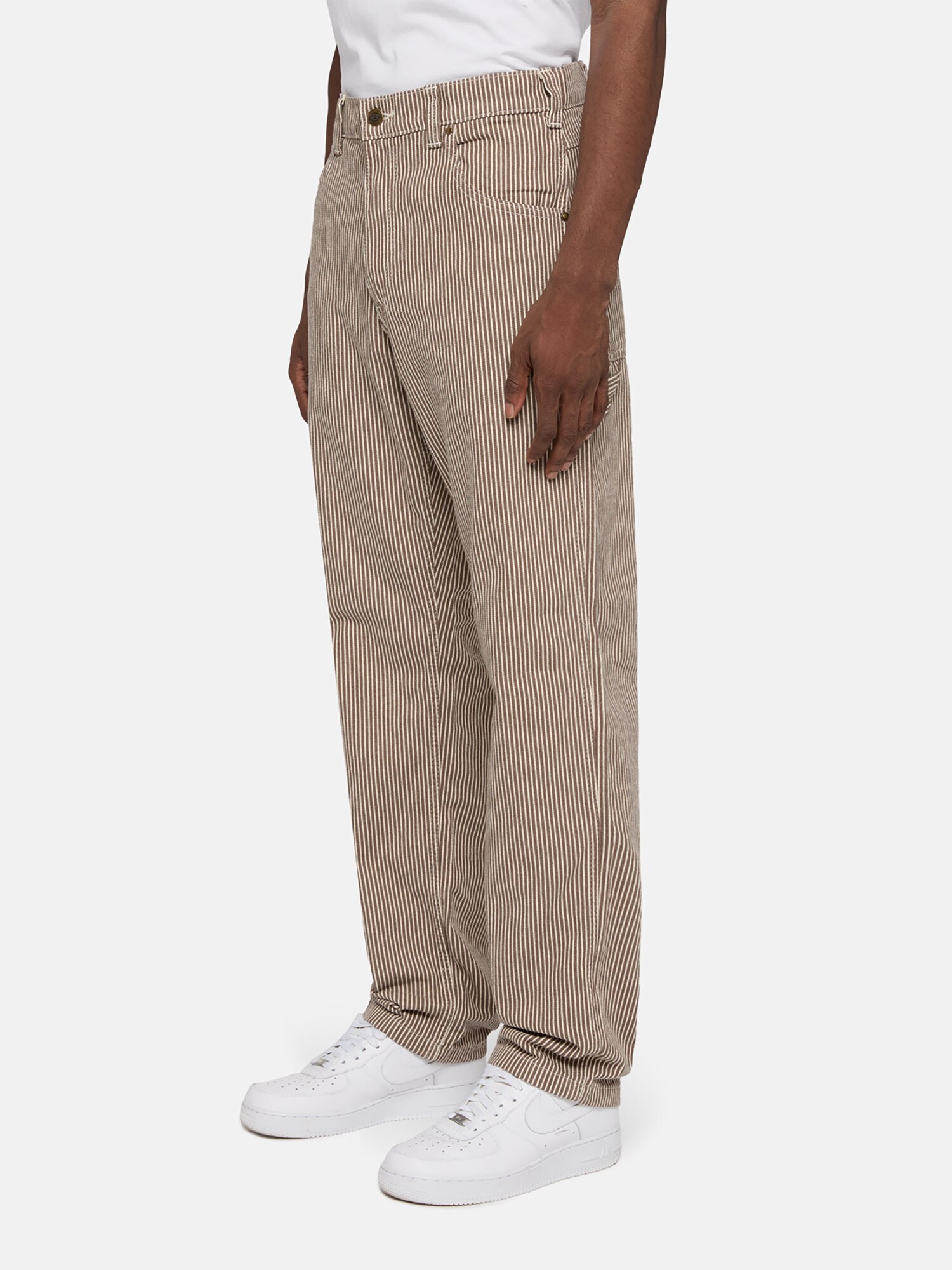 DICKIES Rifľové kapsáče 'Garyville Hickory' telová / šedobiela (obrázok 6)