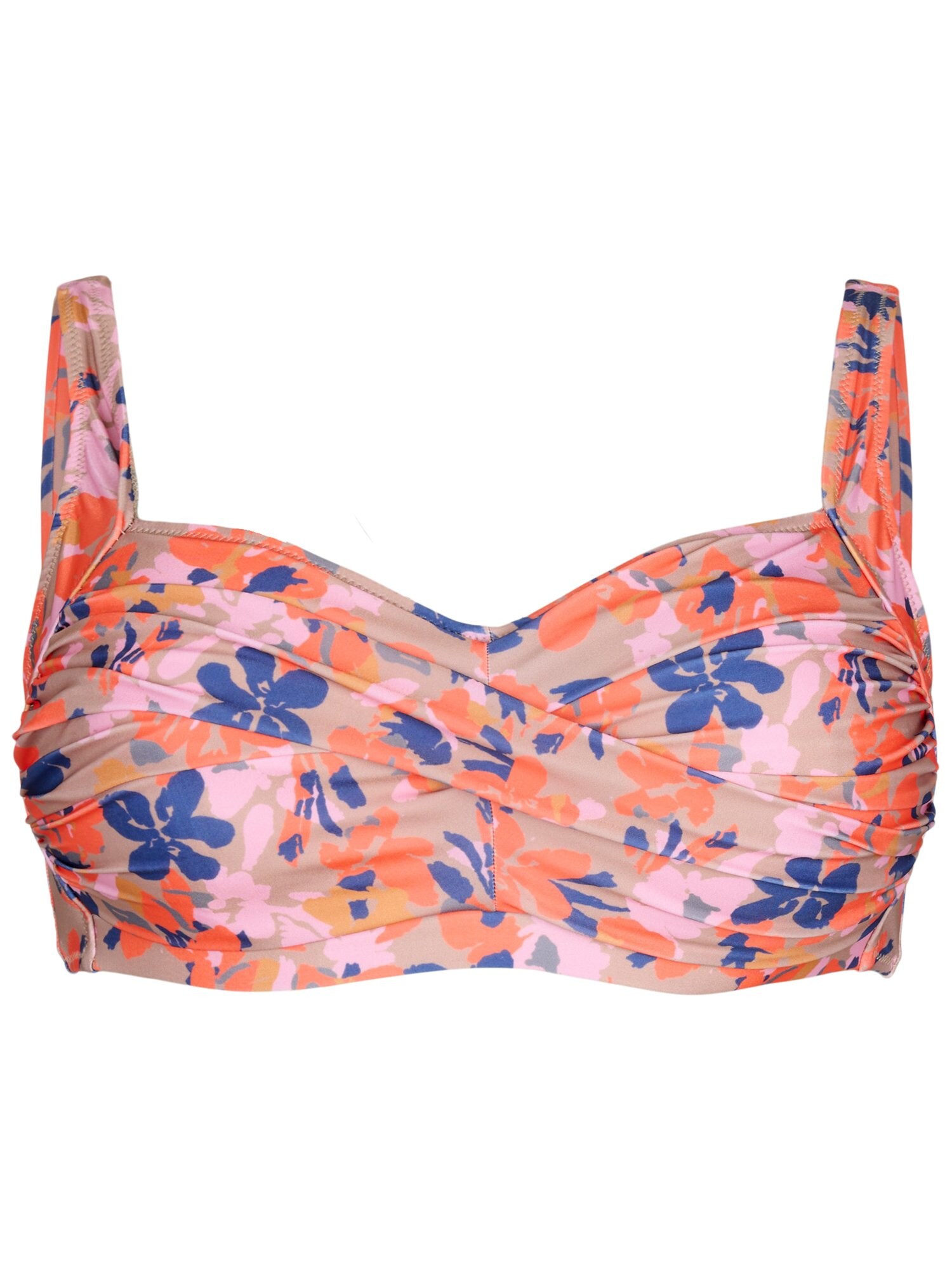 Swim by Zizzi Bikini felső 'STELLA'  bézs / kék / narancs / rózsaszín akciós termékkép 1
