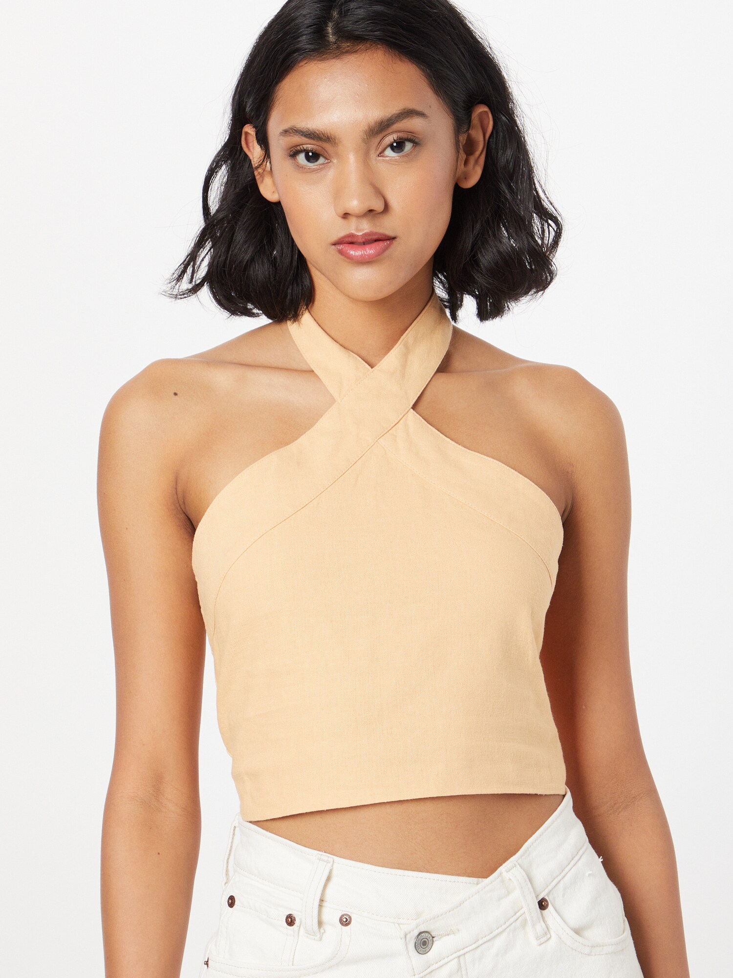 Abercrombie & Fitch Top  világos sárga termék 2. képe