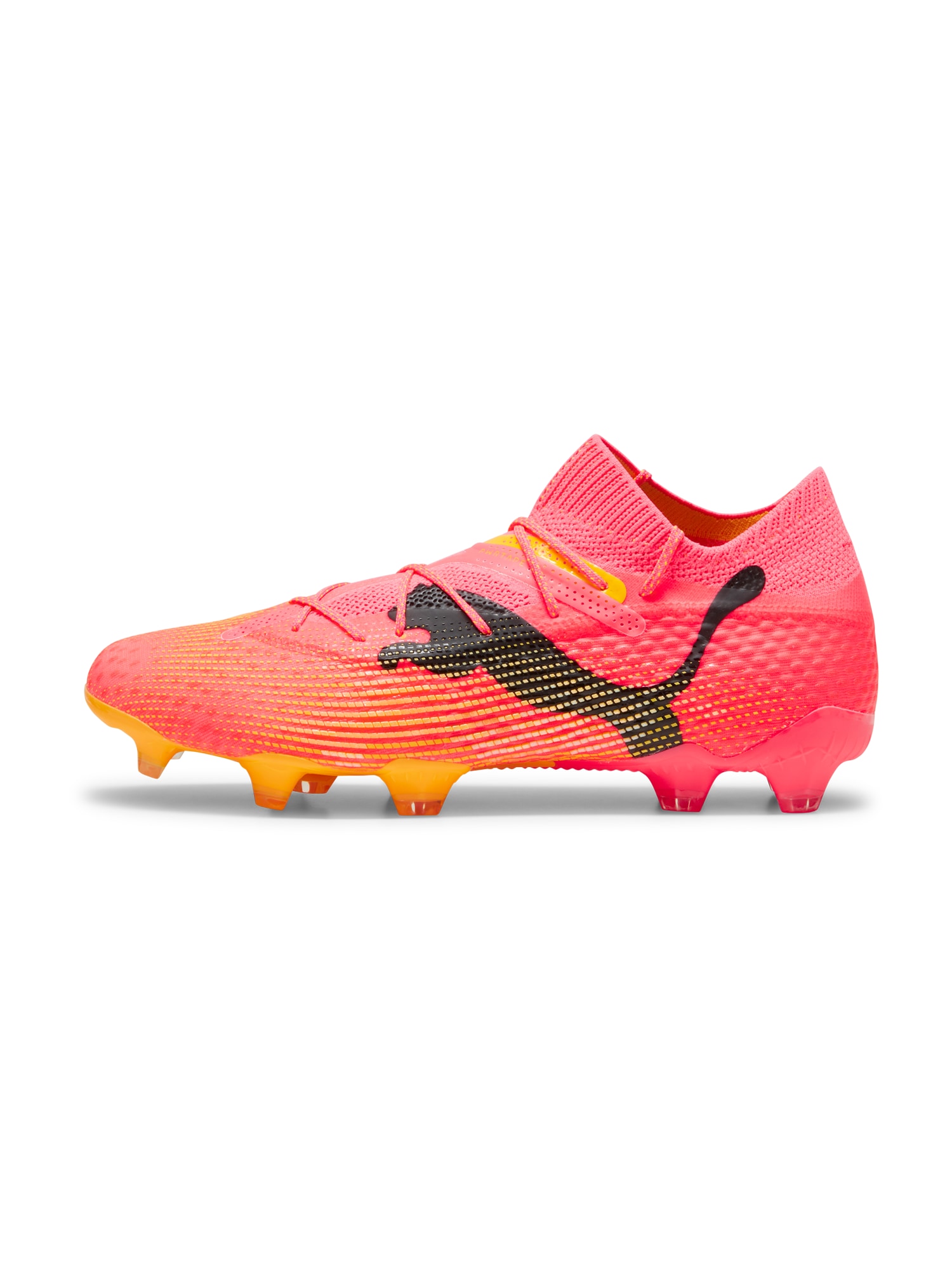 PUMA Futballcipők 'Future 7 Ultimate'  sárga / lazac / rózsaszín / fekete