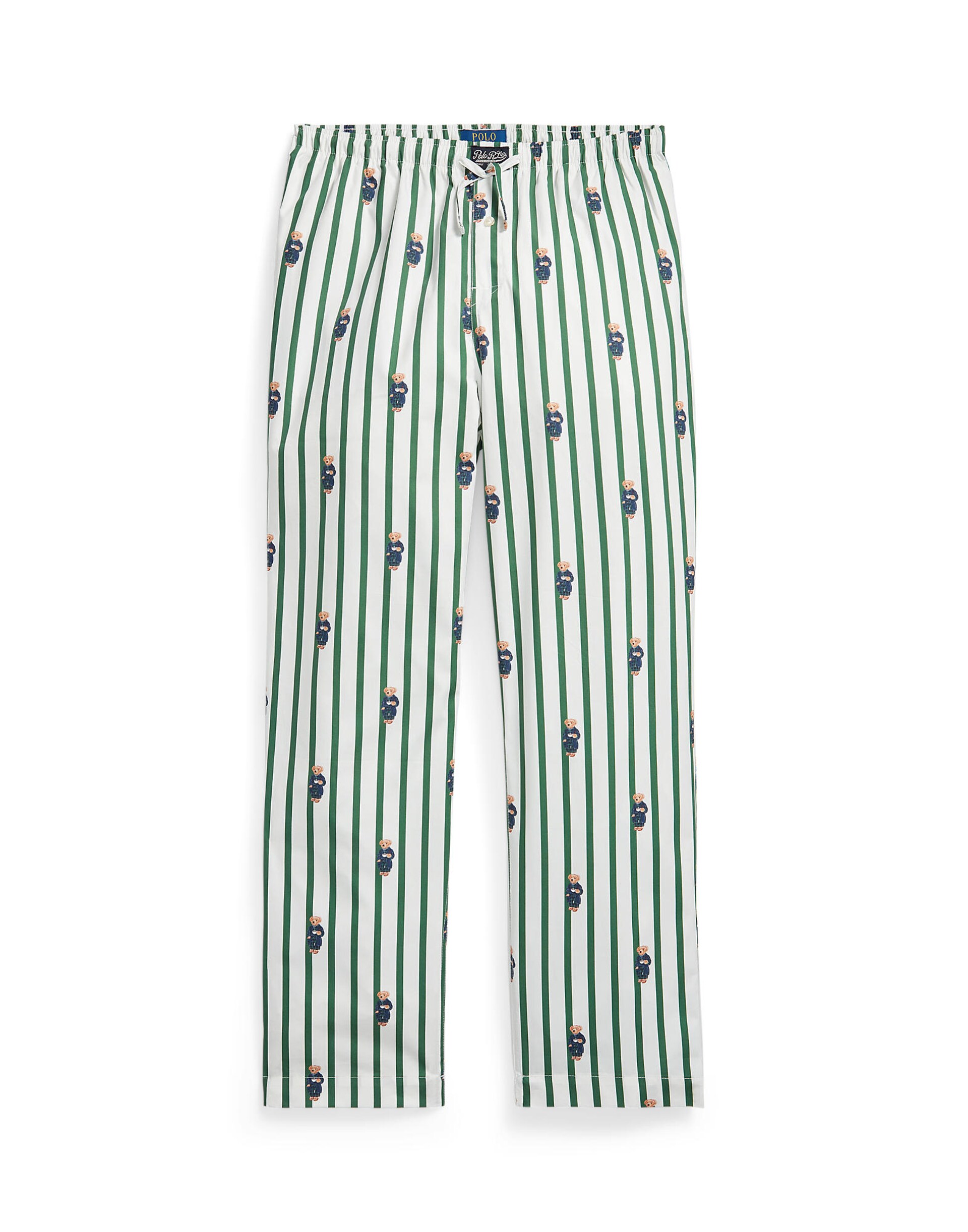 Polo Ralph Lauren Pyjamasbyxa marinblå / cappuccino / grön herr